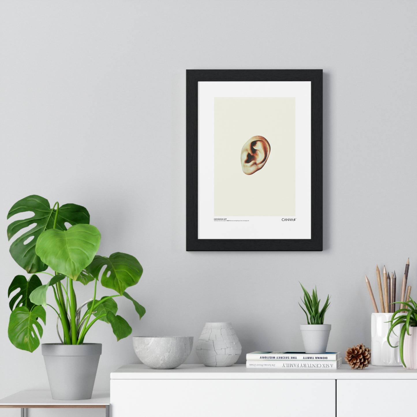 CANVAS™ MISSING-EAR Portrait Framed Poster