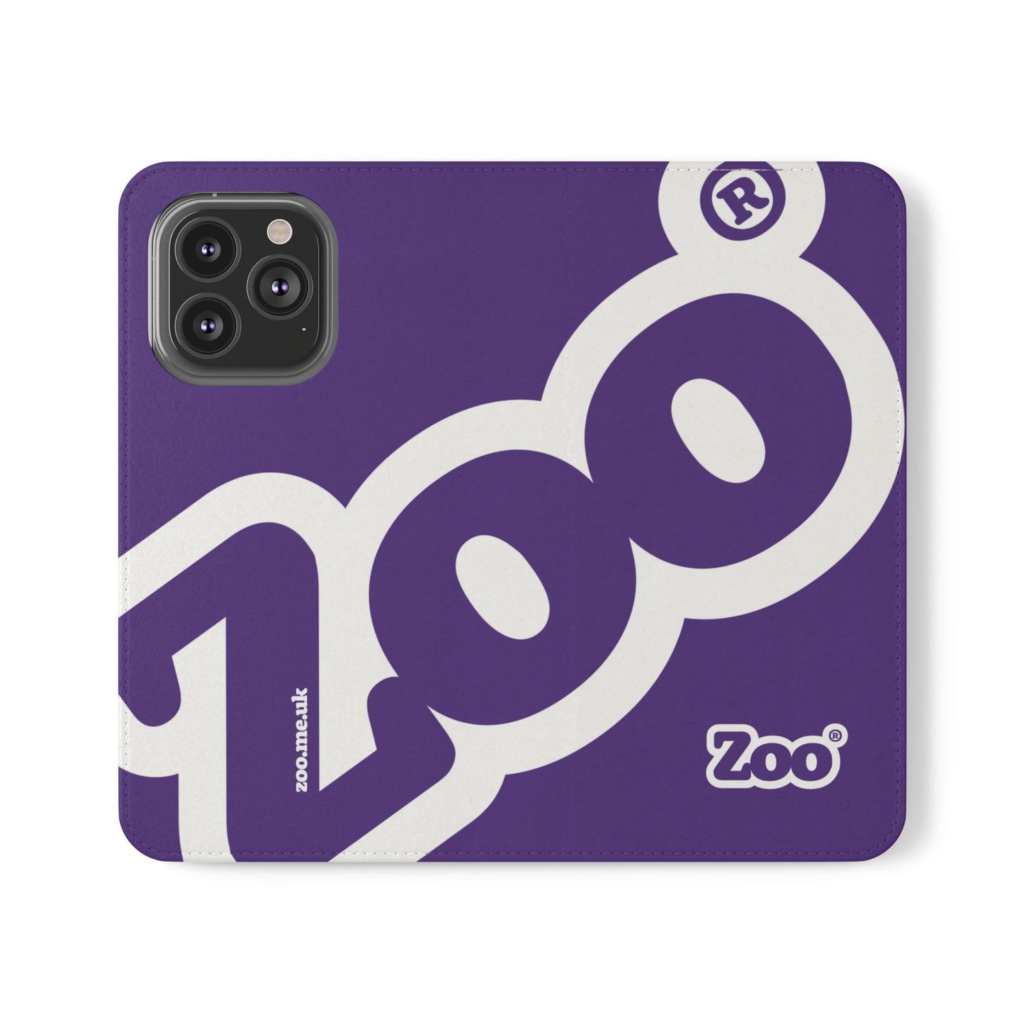 Zoo® Purple Flip Case - Phone Wallet with Card Holder