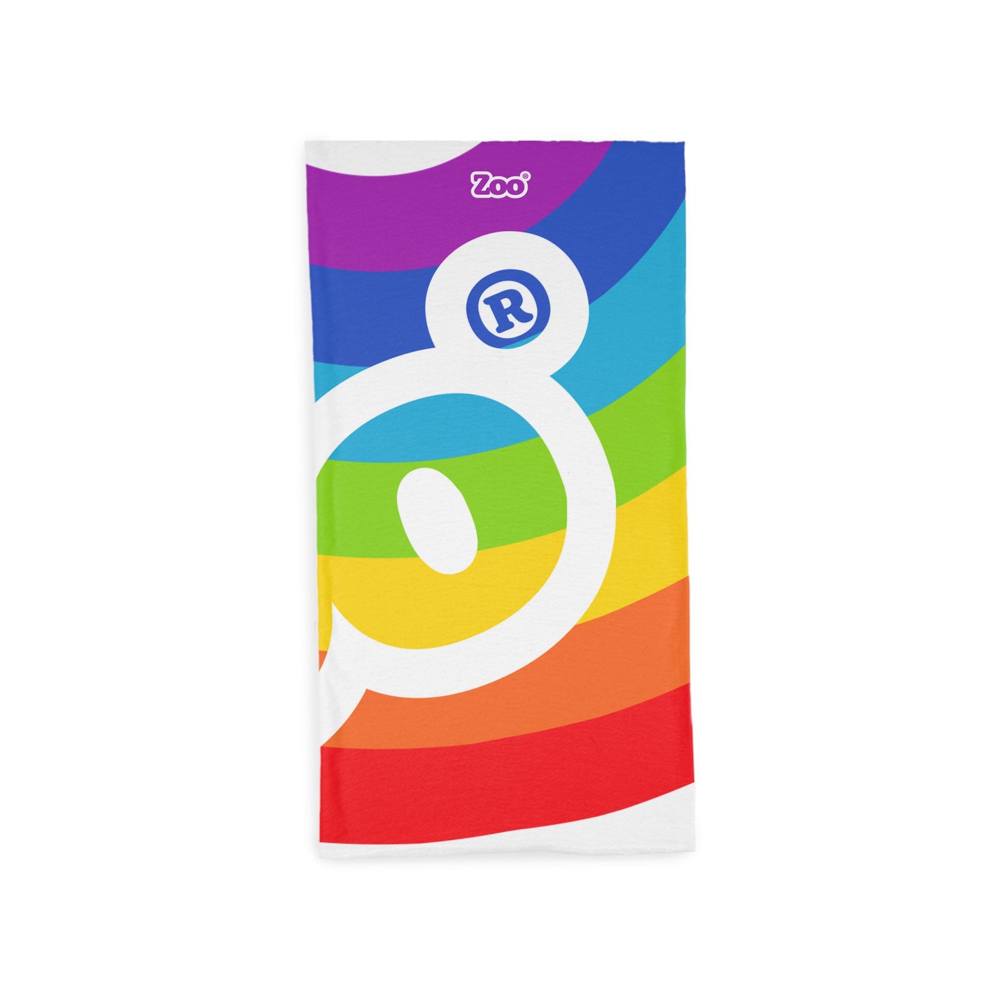 Zoo® Origins. Rainbow on White Tube Scarf