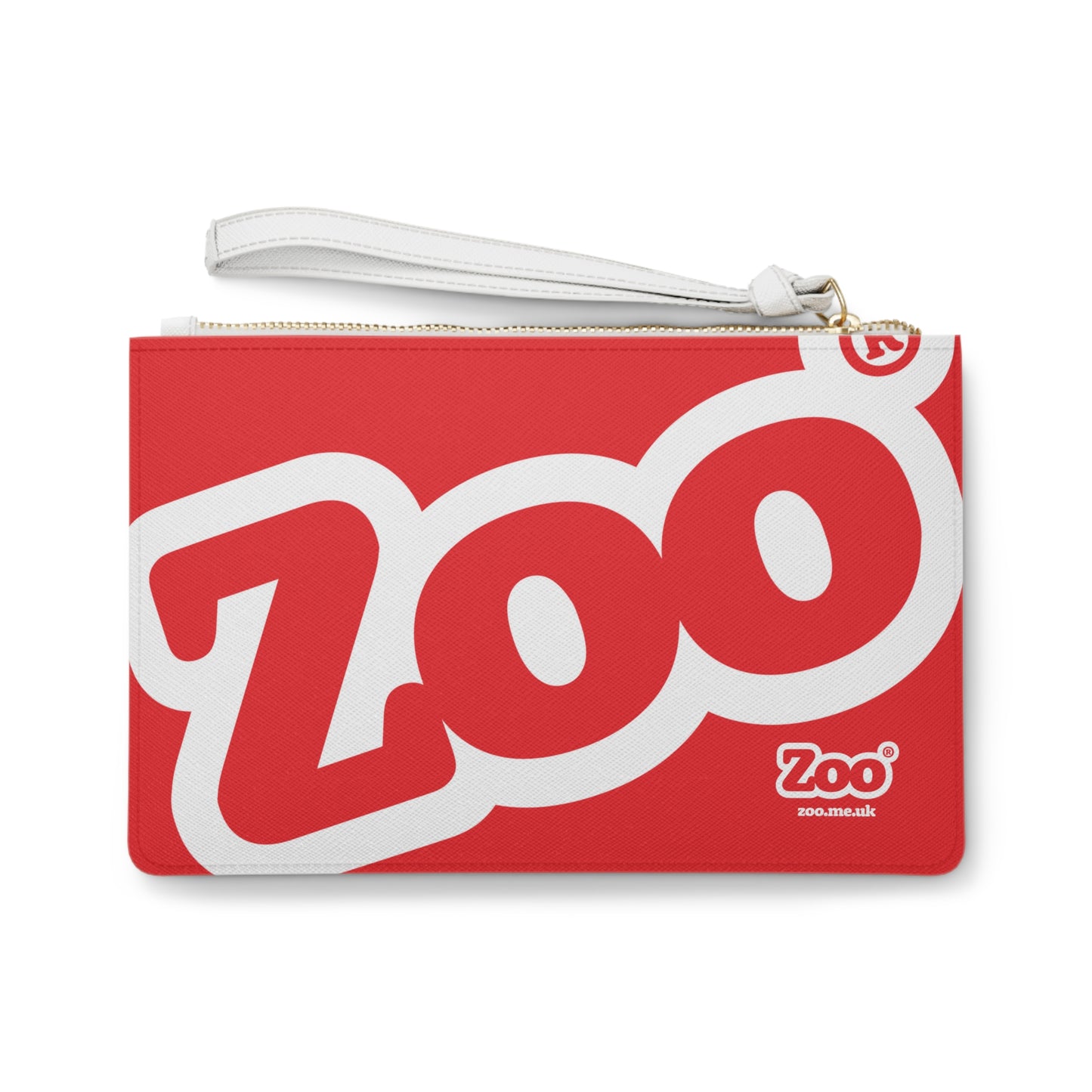 Zoo® Red with White Clutch Bag