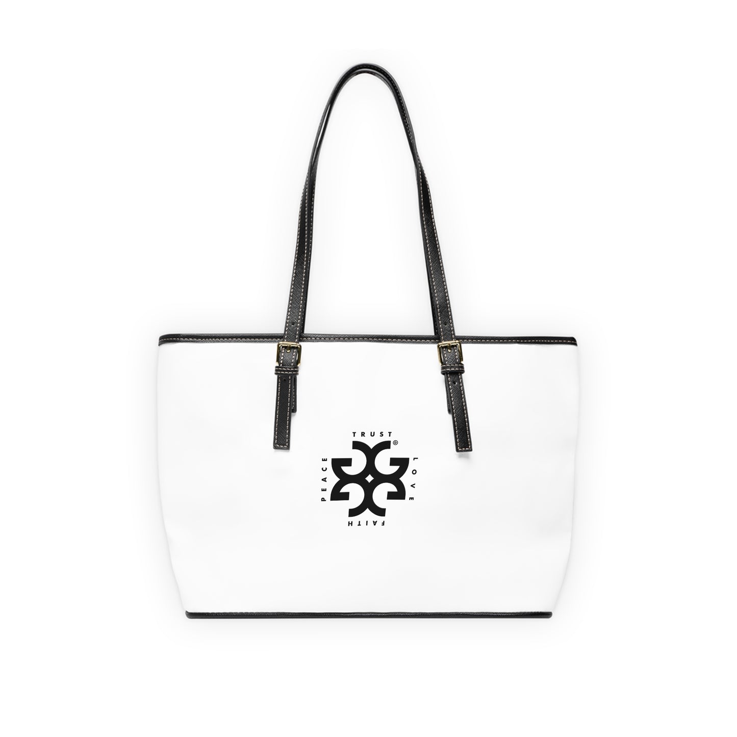 GRACIOUS™ White Stylish PU Leather Shoulder Bag