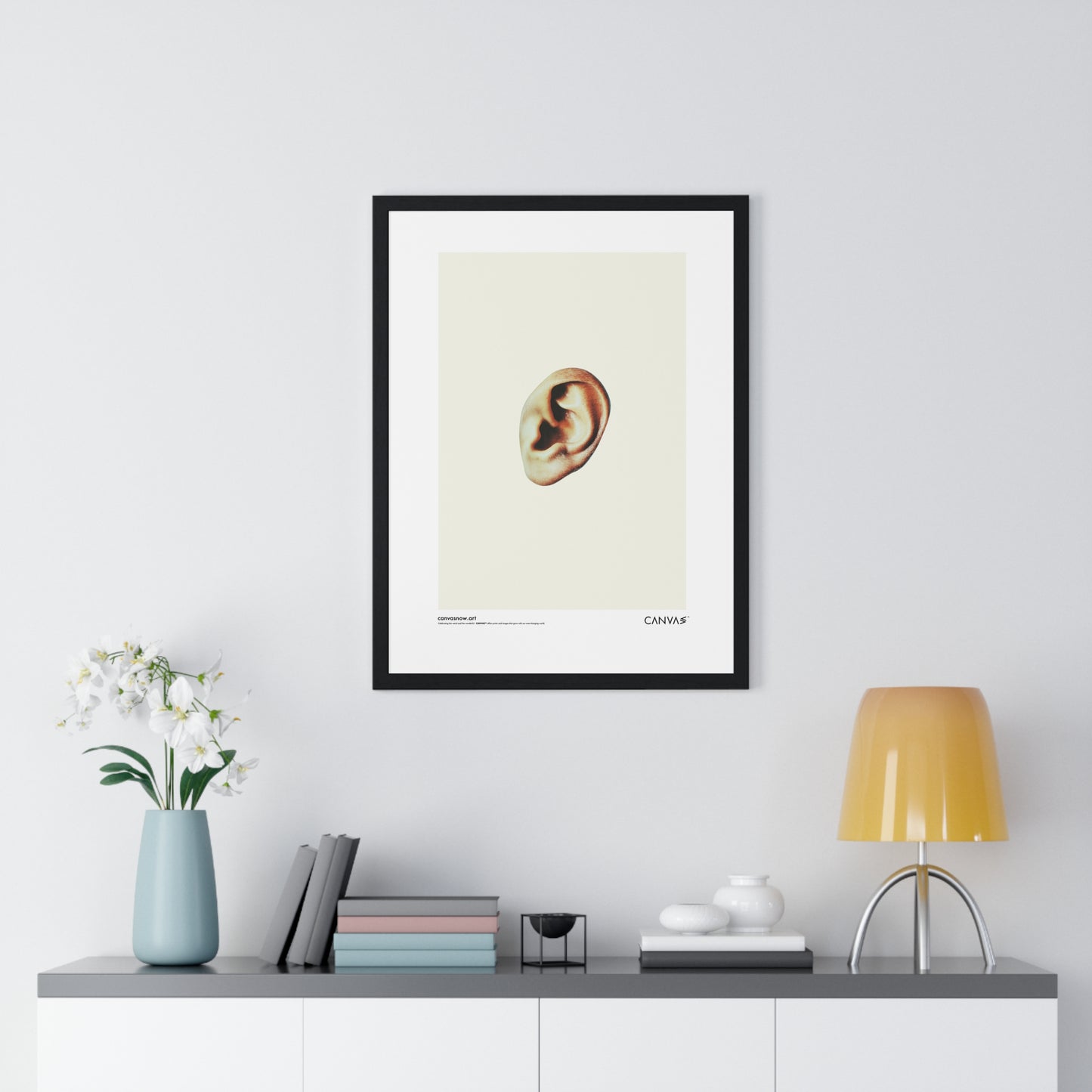 CANVAS™ MISSING-EAR Portrait Framed Poster