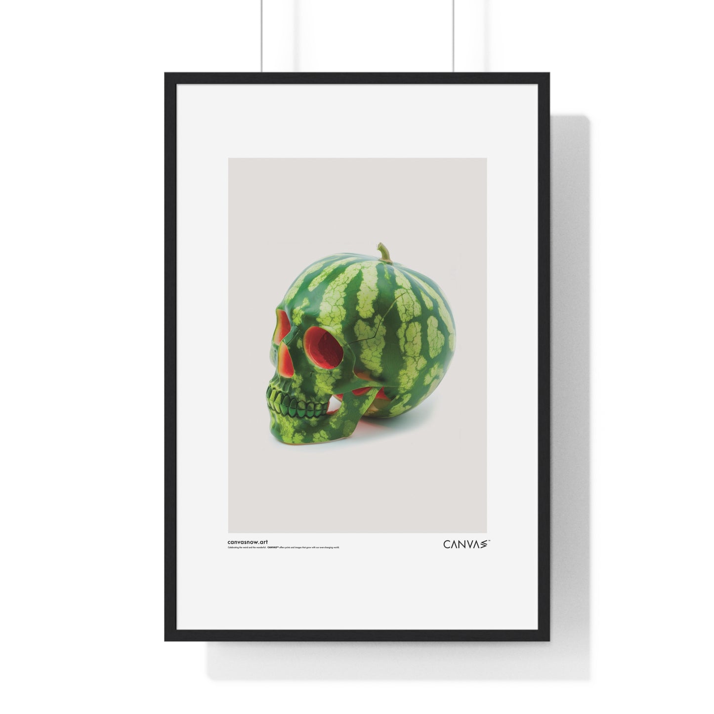 CANVAS™ MELON-SKULL Portrait Framed Poster