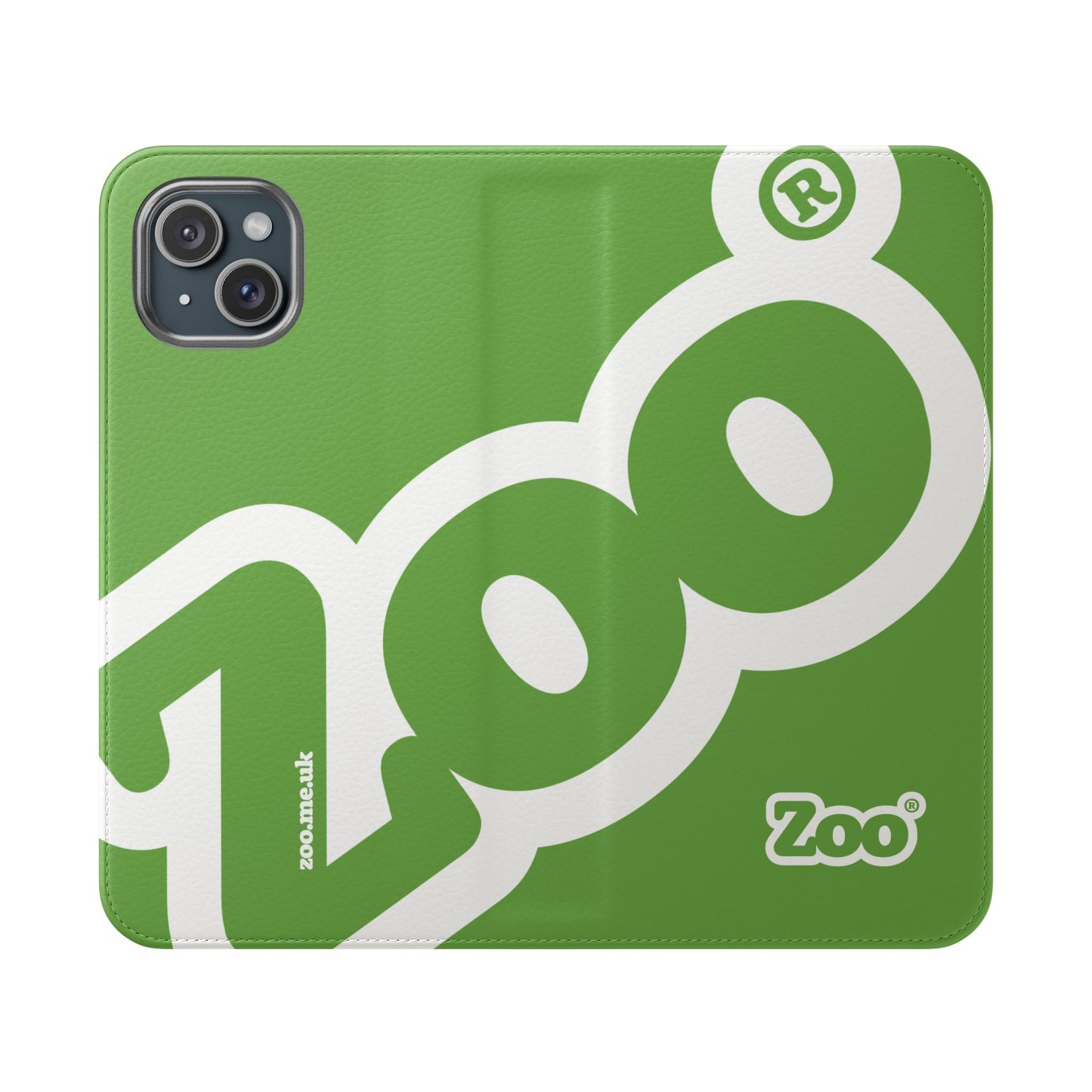 Zoo® Light Green Flip Case - Phone Wallet with Card Holder
