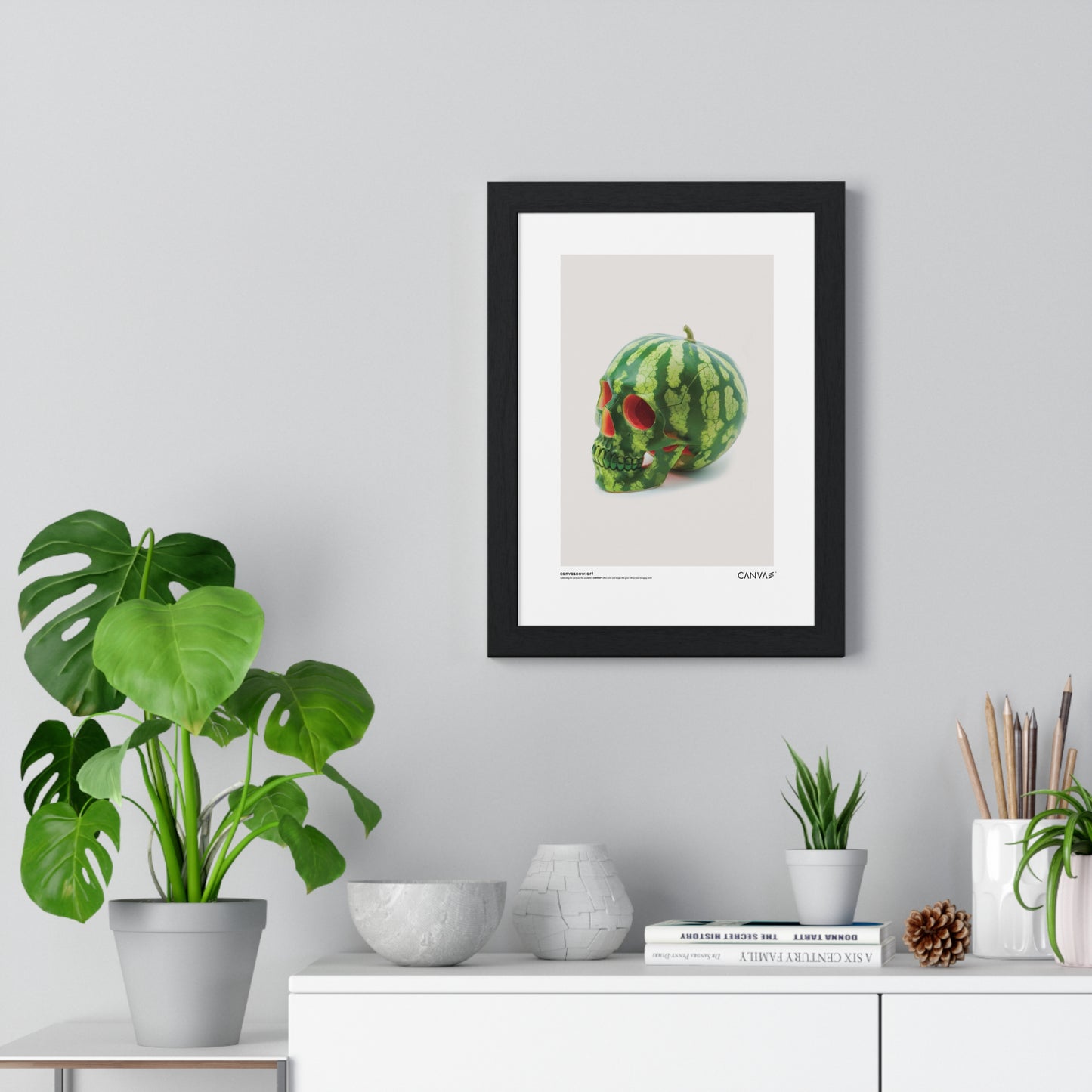 CANVAS™ MELON-SKULL Portrait Framed Poster