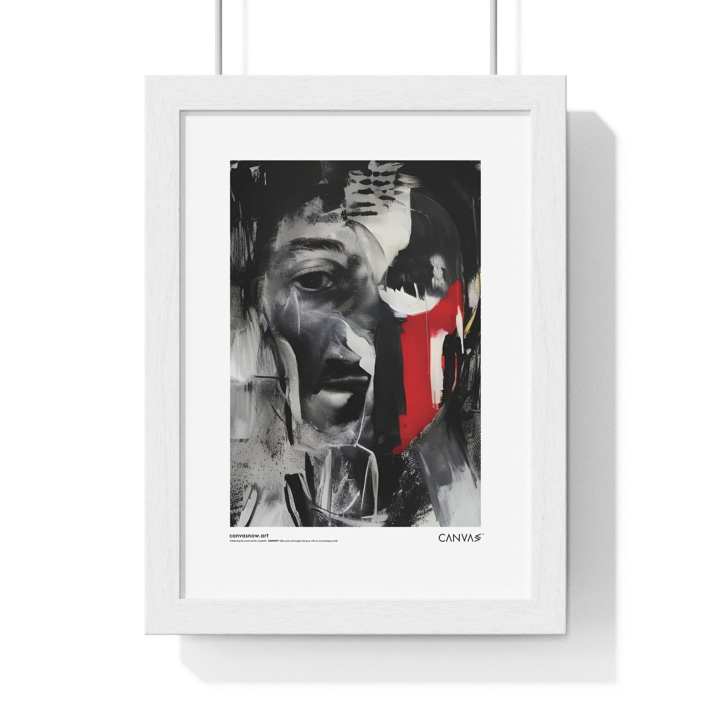 CANVAS™ MAN-BLUR Portrait Framed Poster