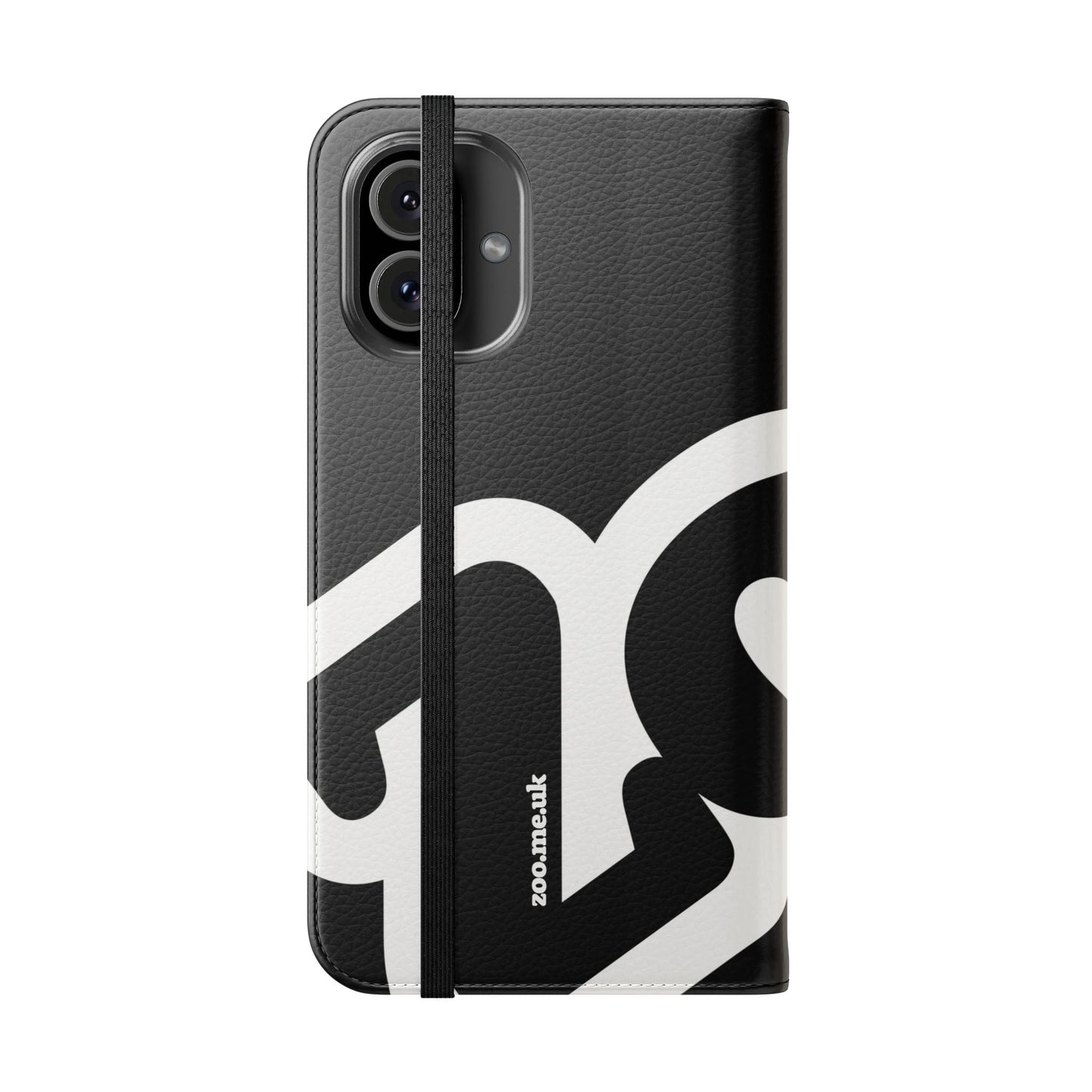 Zoo® Black Flip Case - Phone Wallet with Card Holder