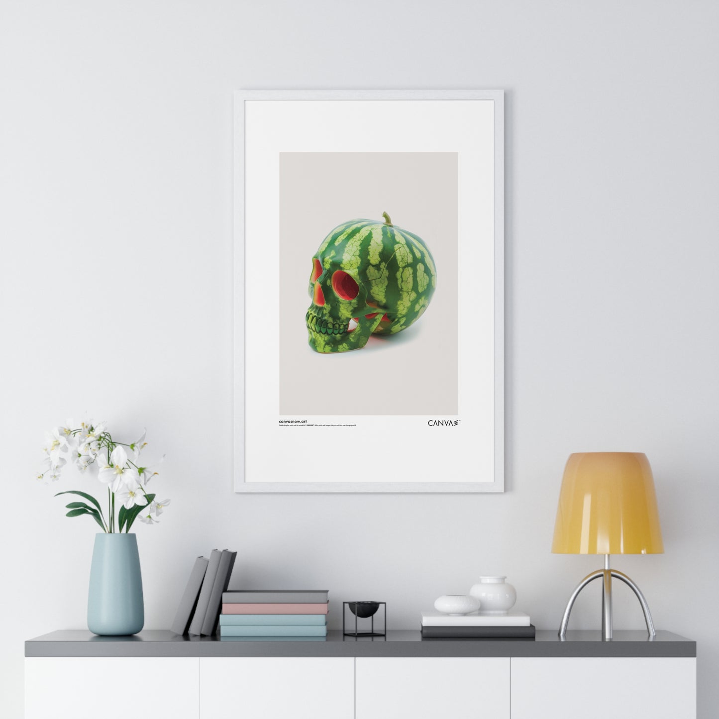 CANVAS™ MELON-SKULL Portrait Framed Poster