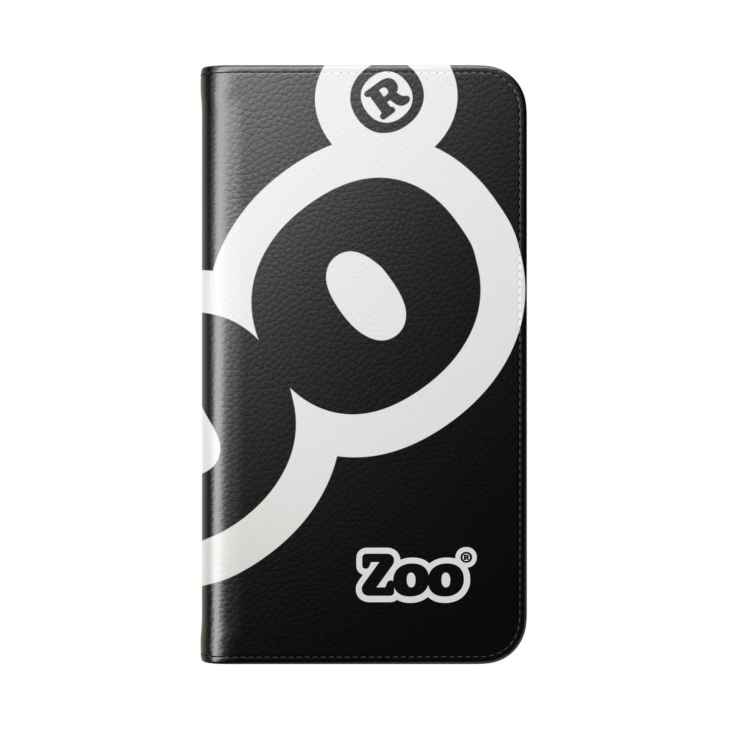 Zoo® Black Flip Case - Phone Wallet with Card Holder