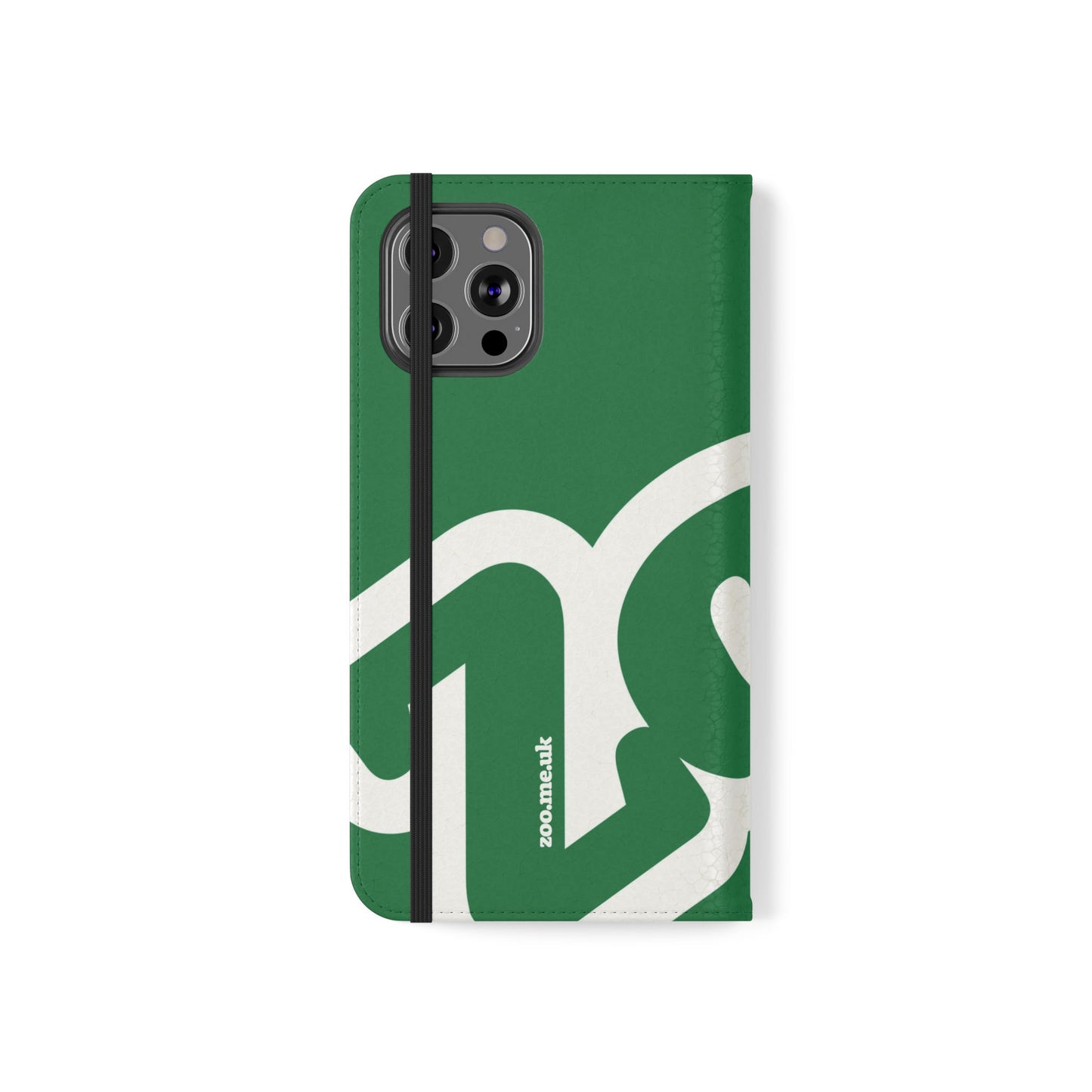 Zoo® Dark Green Flip Case - Phone Wallet with Card Holder