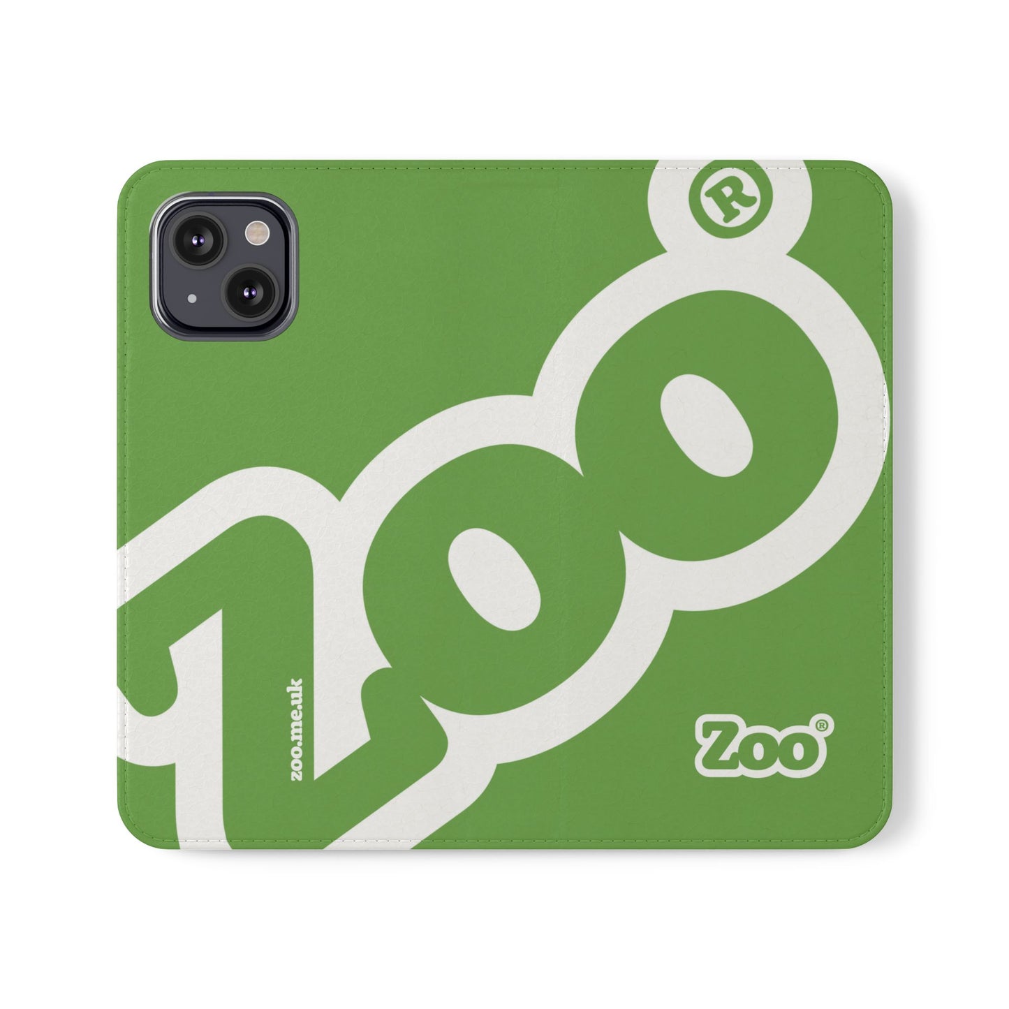 Zoo® Light Green Flip Case - Phone Wallet with Card Holder