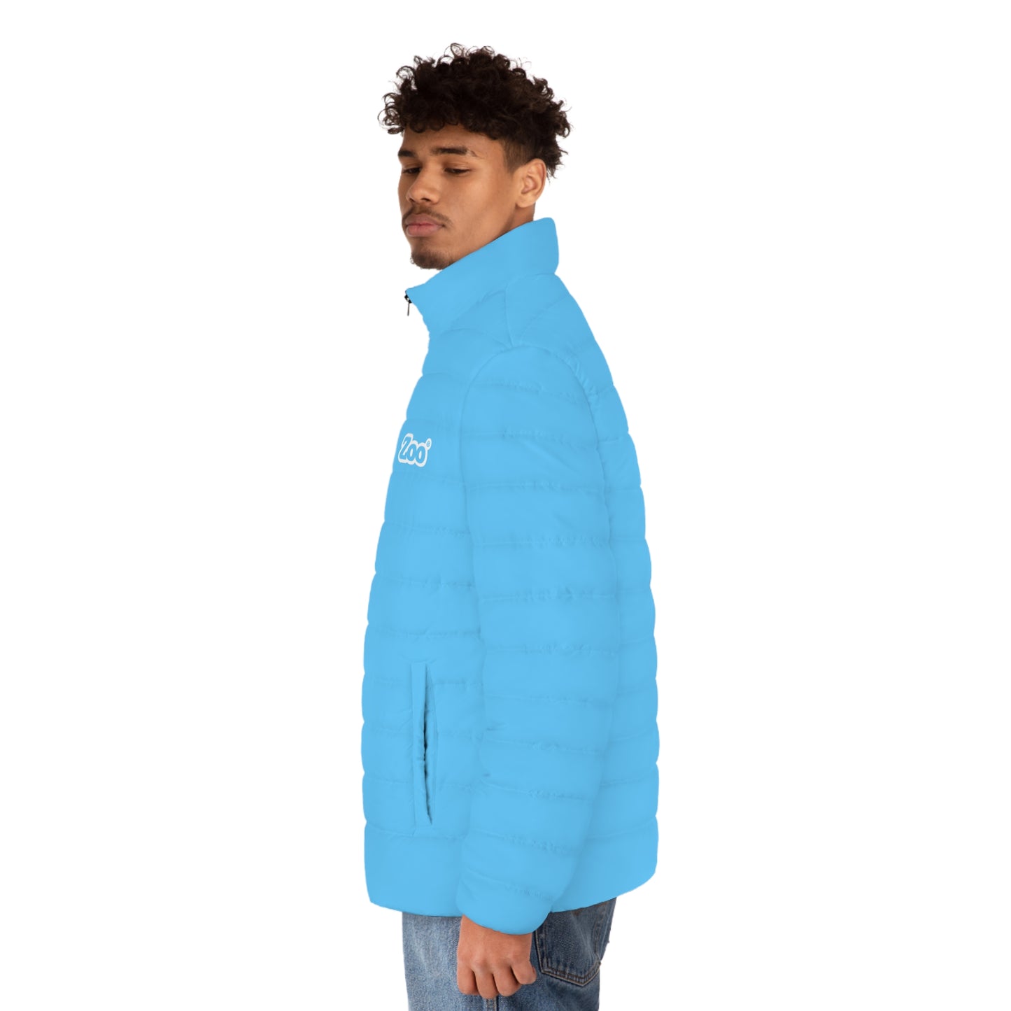 Zoo® Sky Blue - Black with White - Unisex Puffer Jacket