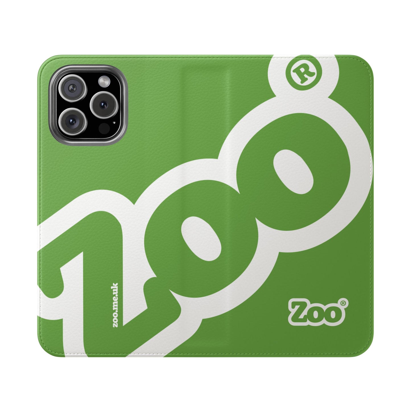 Zoo® Light Green Flip Case - Phone Wallet with Card Holder