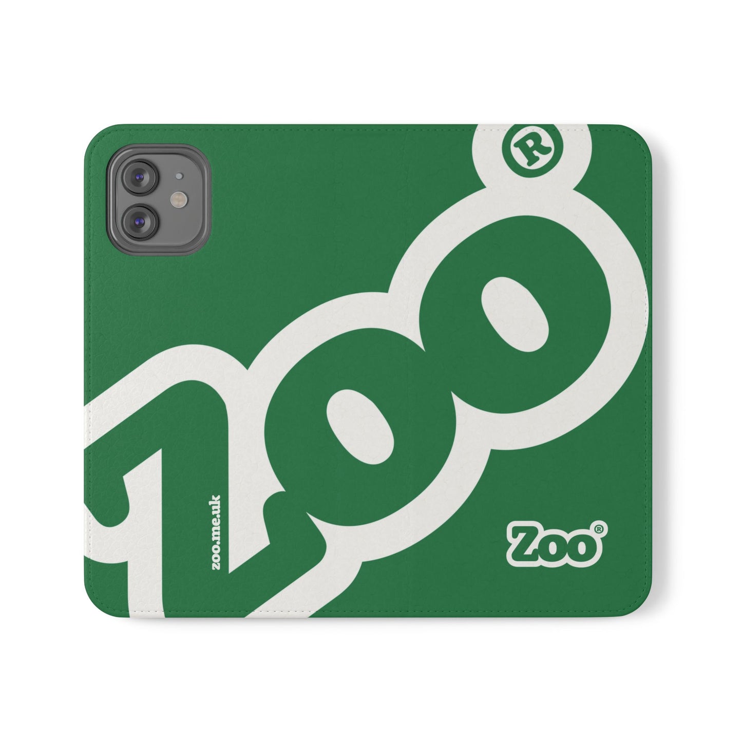 Zoo® Dark Green Flip Case - Phone Wallet with Card Holder