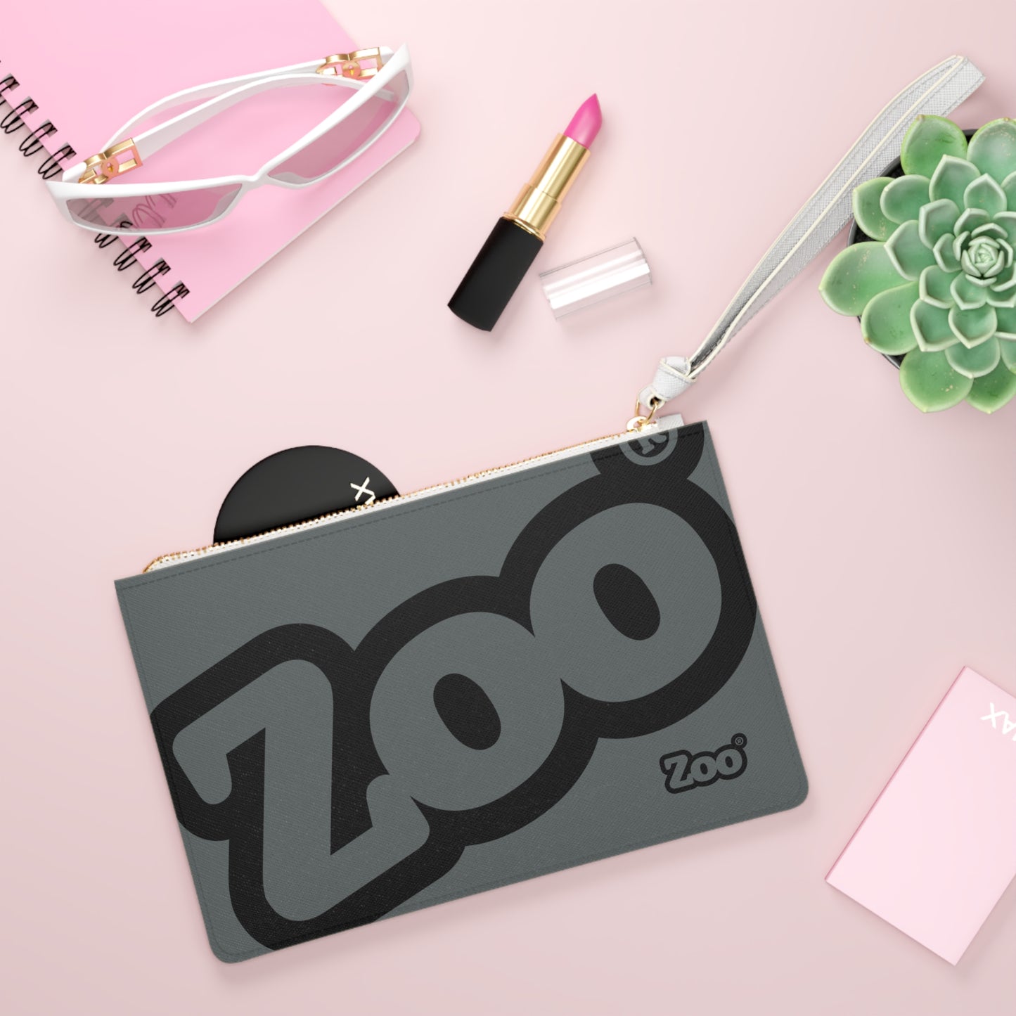 Zoo® Dark Grey with Black Clutch Bag