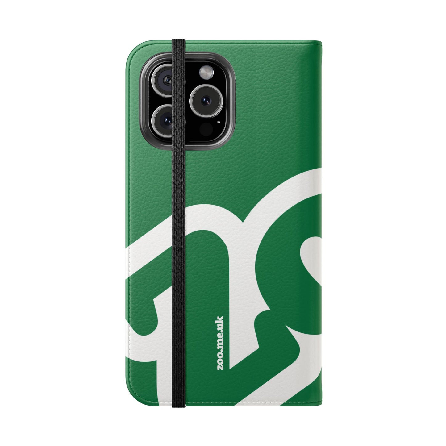 Zoo® Dark Green Flip Case - Phone Wallet with Card Holder