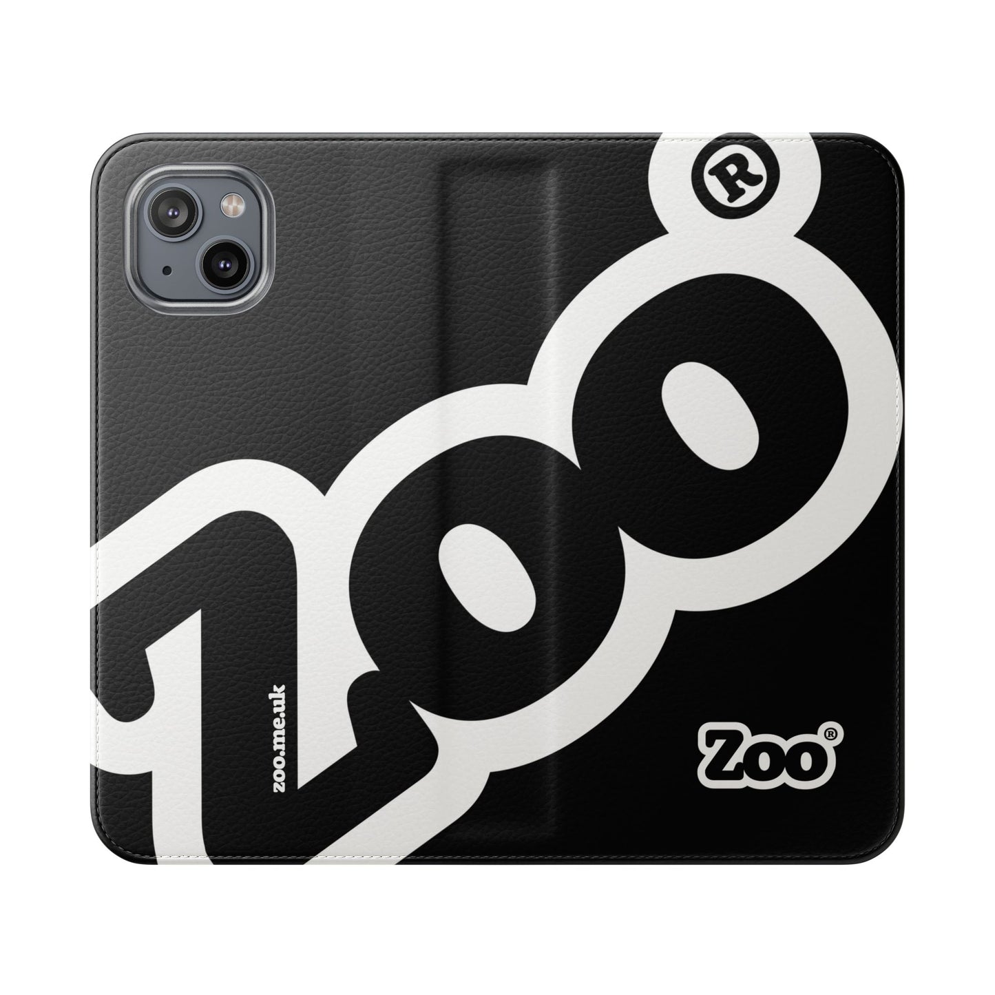 Zoo® Black Flip Case - Phone Wallet with Card Holder