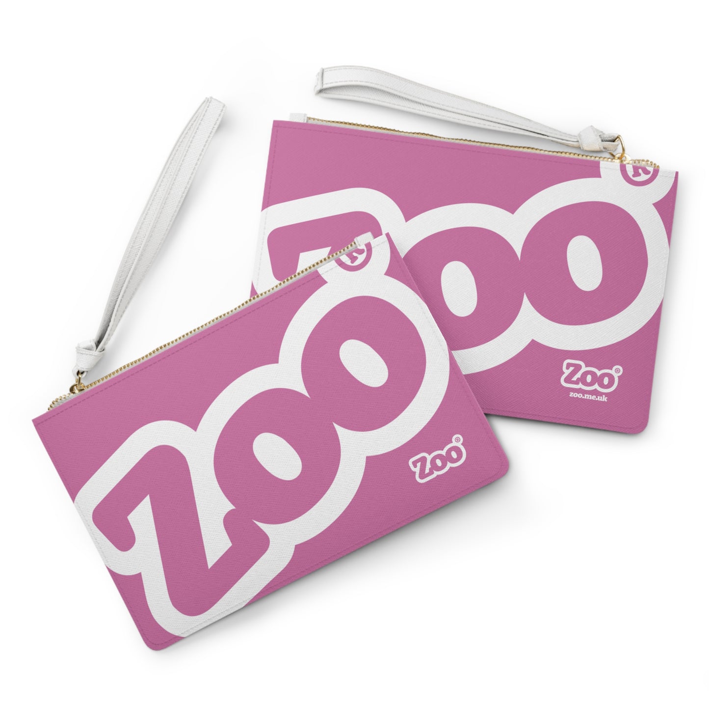Zoo® Light Pink with White Clutch Bag