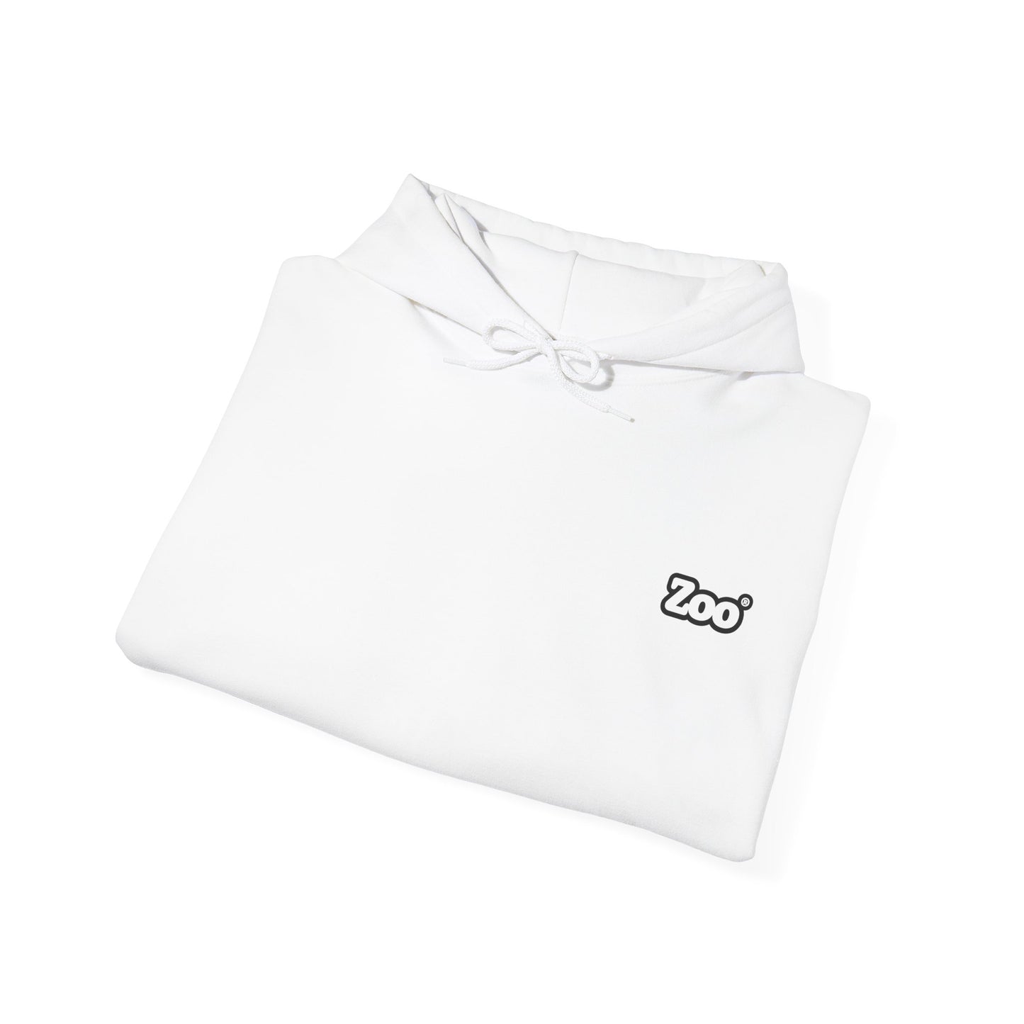 Zoo® Black Logo on White - Unisex Heavy Blend™ Hoodie