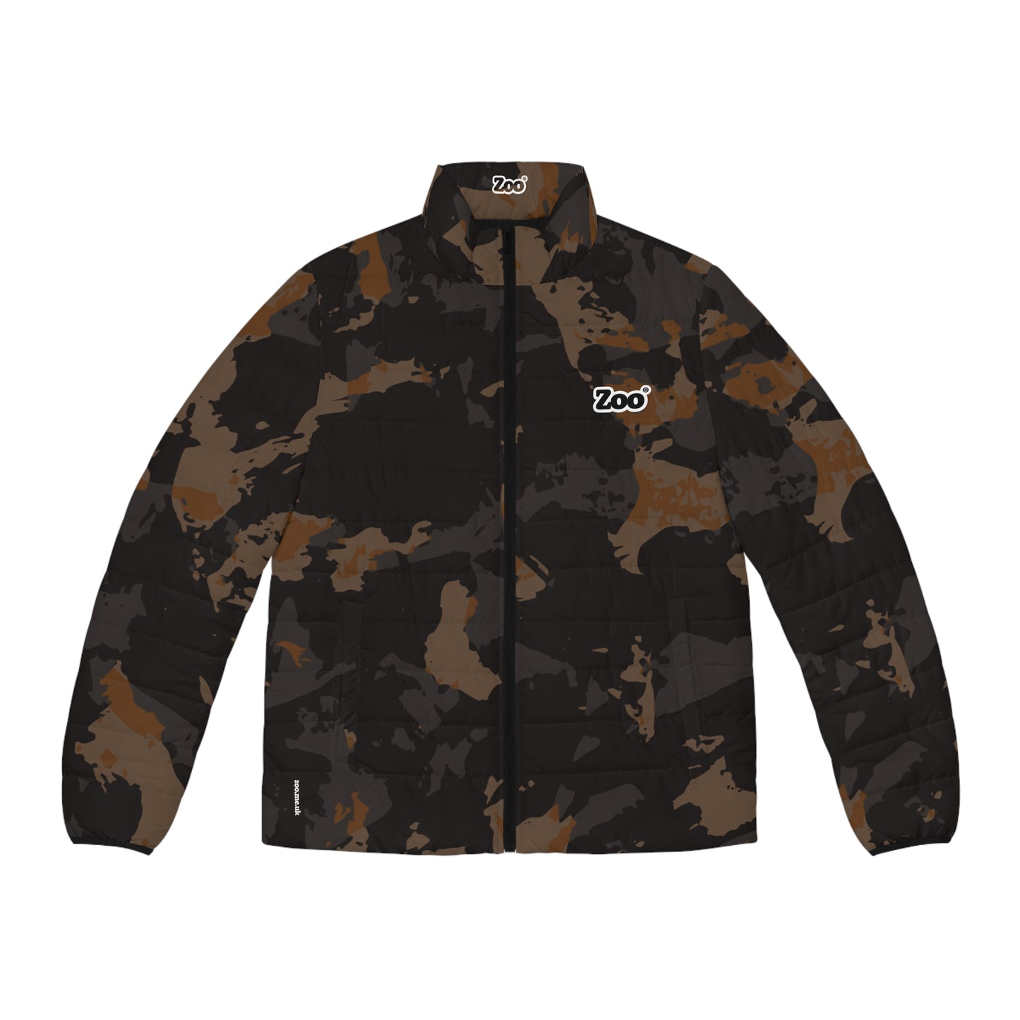 Zoo® Black & Brown Camo - Unisex Puffer Jacket