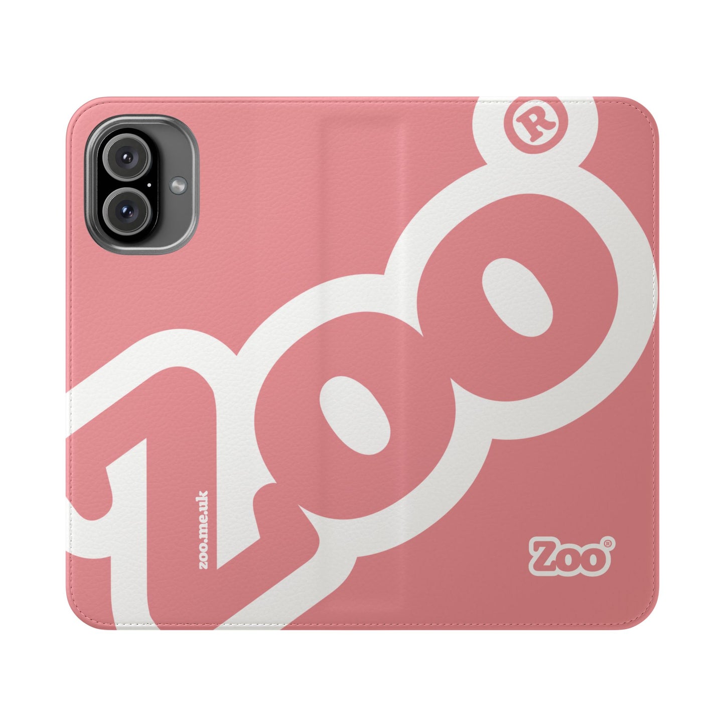 Zoo® Rose Pink Flip Case - Phone Wallet with Card Holder