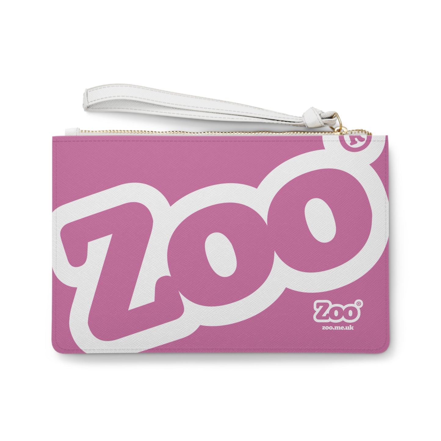 Zoo® Light Pink with White Clutch Bag
