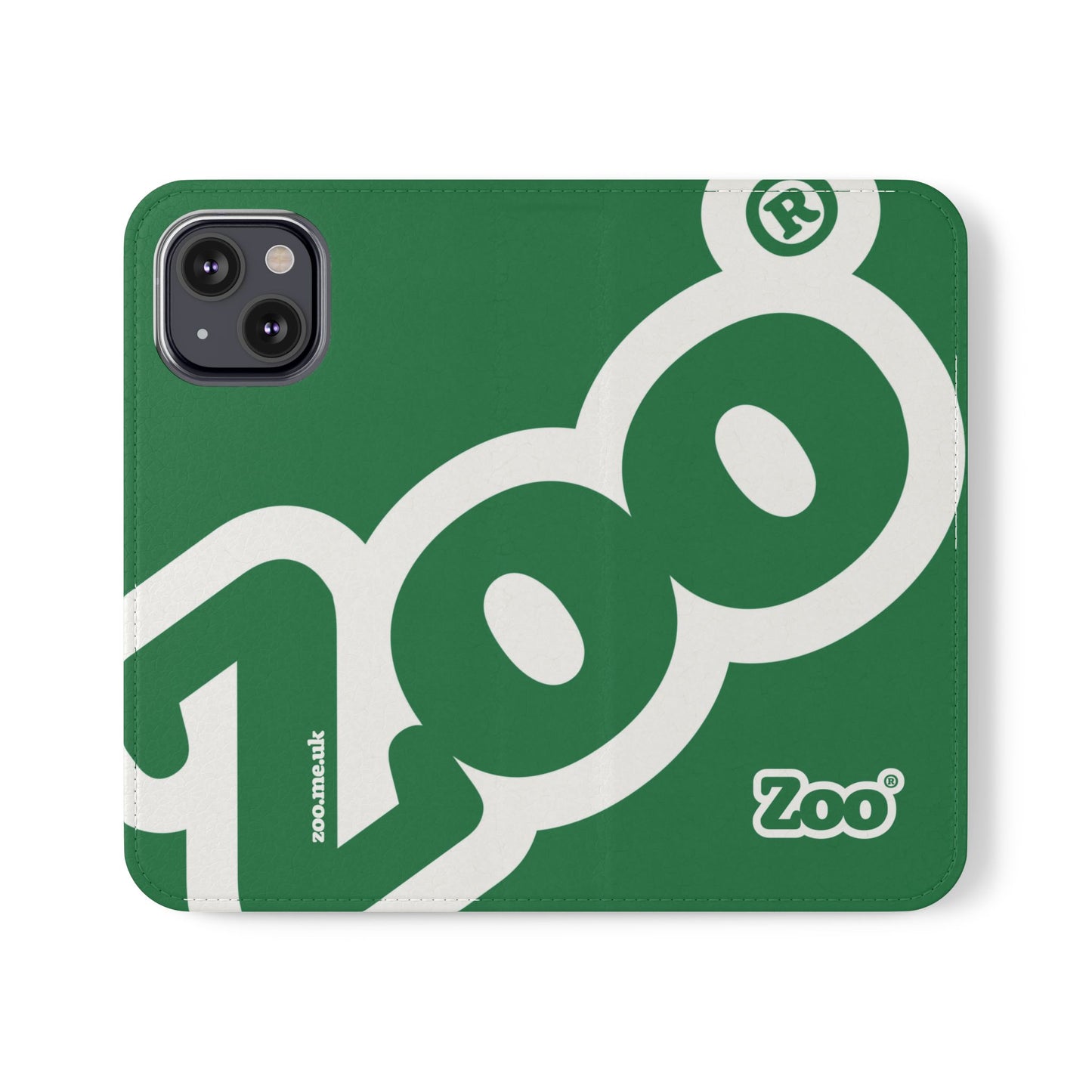 Zoo® Dark Green Flip Case - Phone Wallet with Card Holder