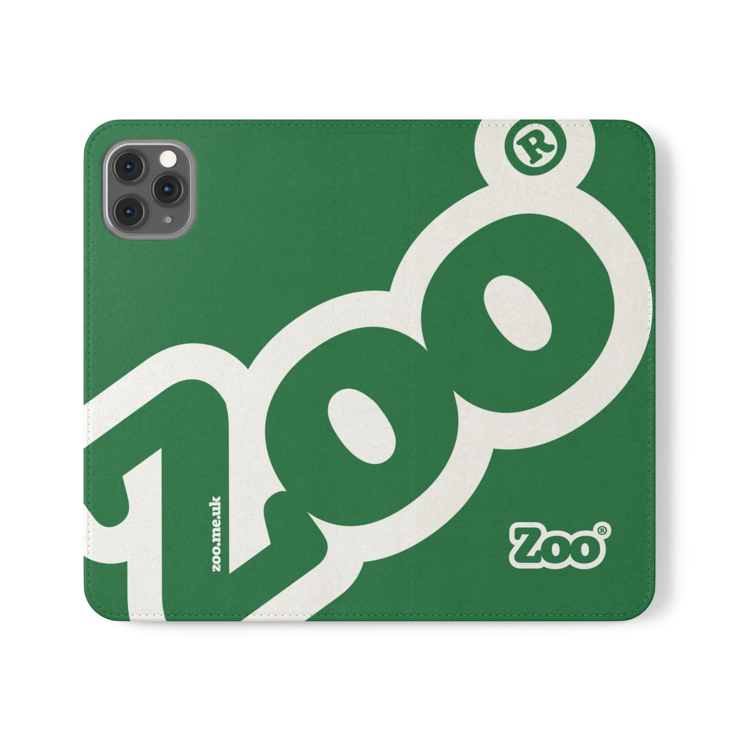 Zoo® Dark Green Flip Case - Phone Wallet with Card Holder