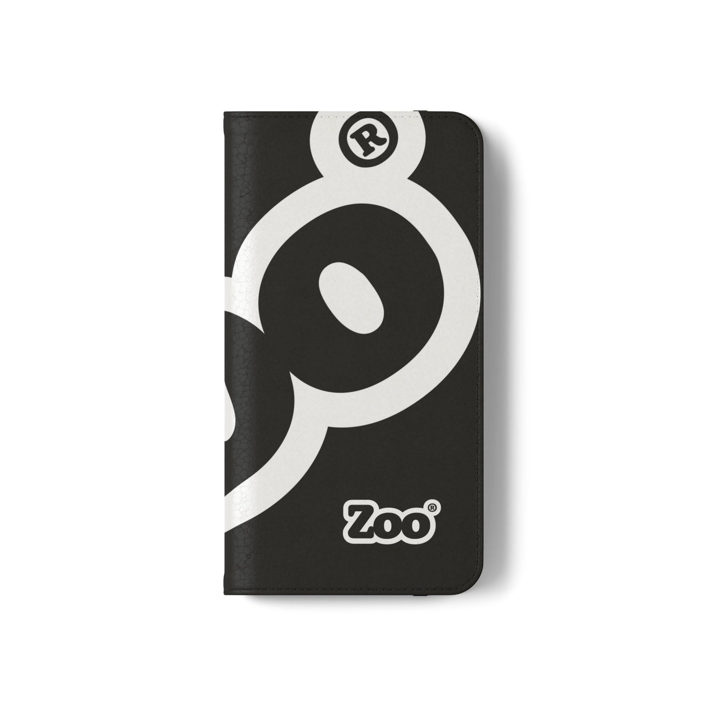 Zoo® Black Flip Case - Phone Wallet with Card Holder
