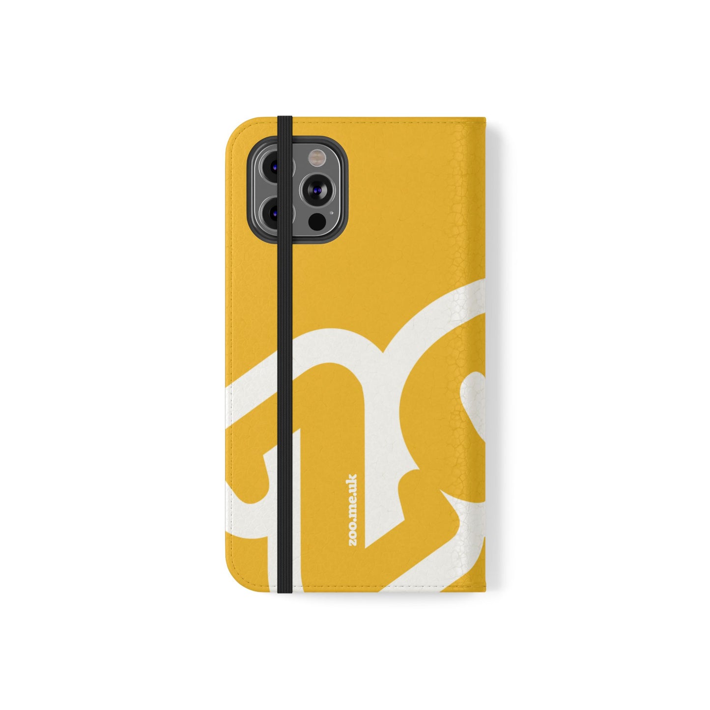 Zoo® Yellow Flip Case - Phone Wallet with Card Holder