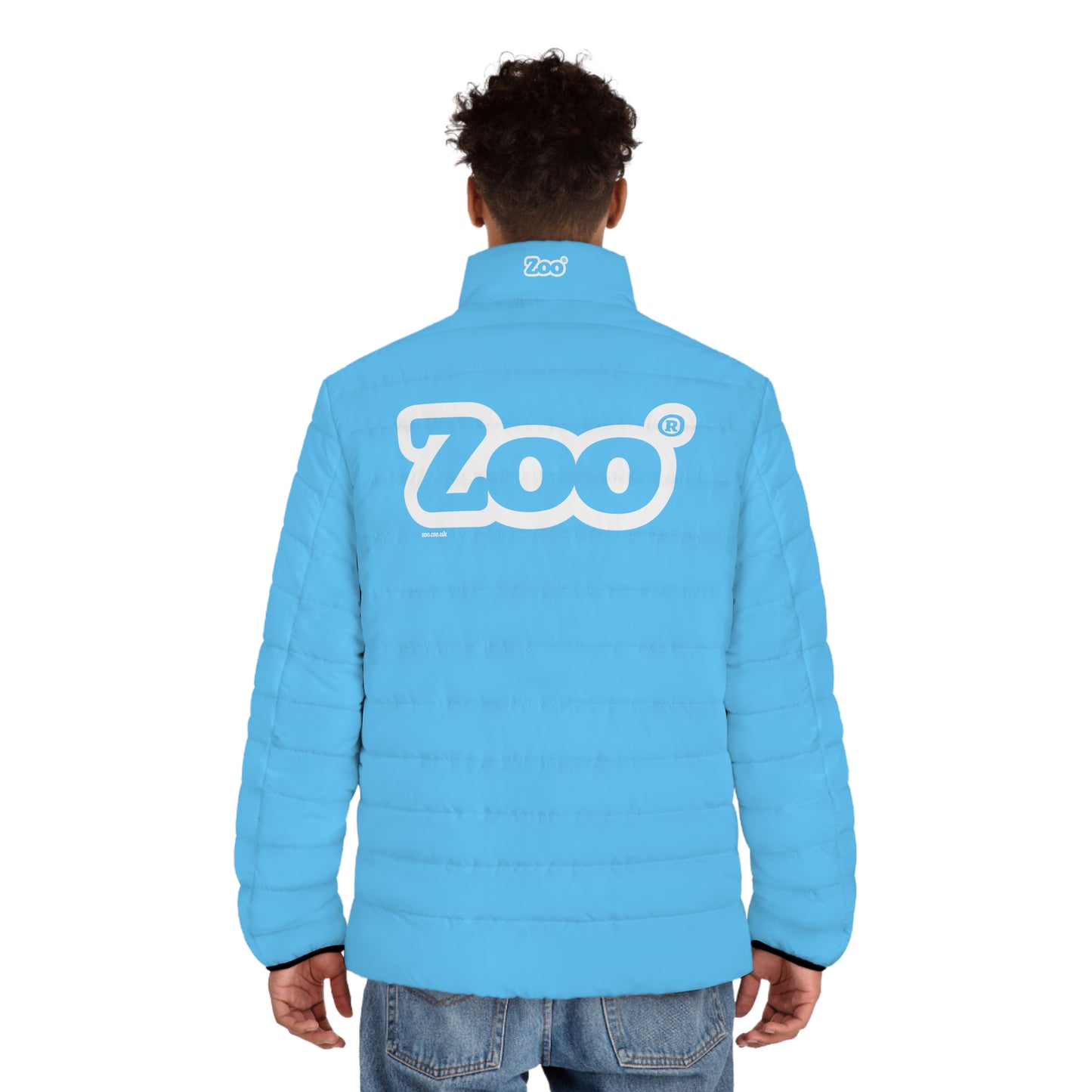Zoo® Sky Blue - Black with White - Unisex Puffer Jacket