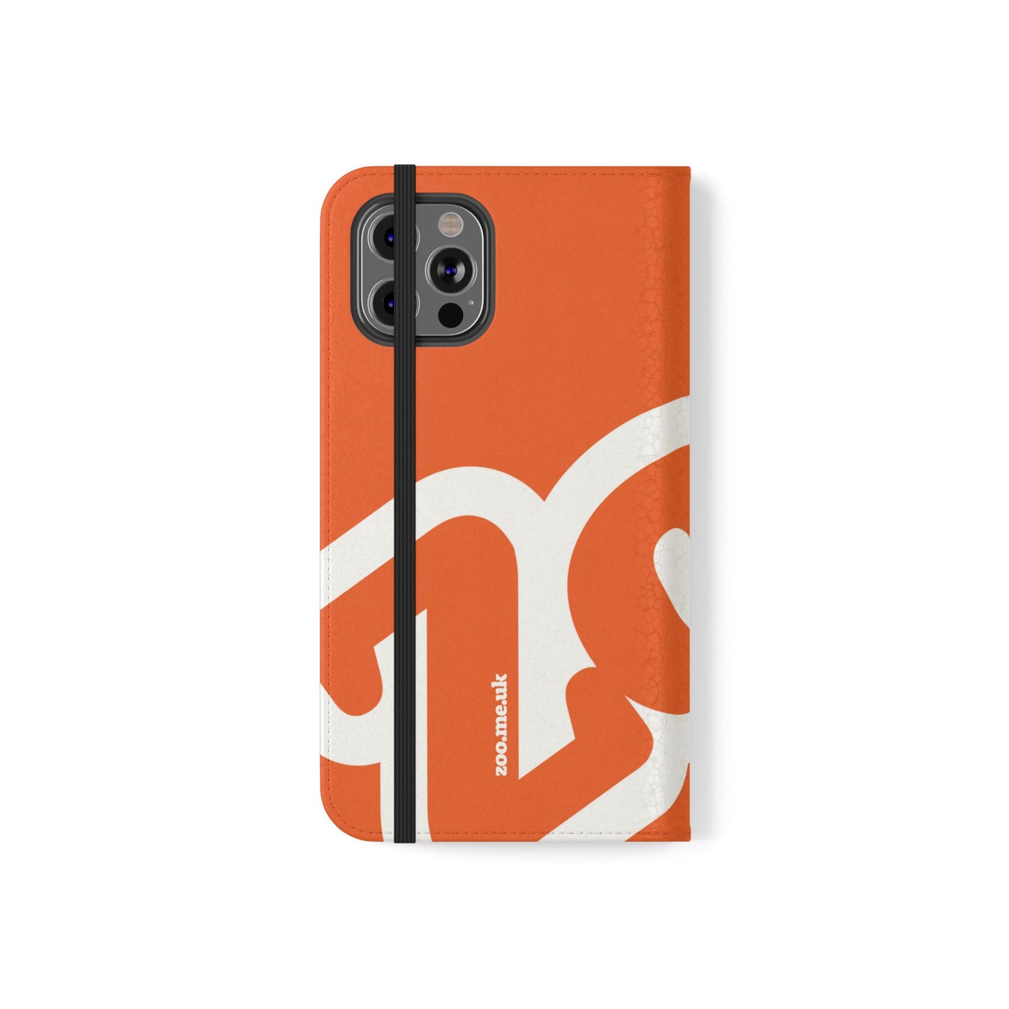 Zoo® Orange Flip Case - Phone Wallet with Card Holder