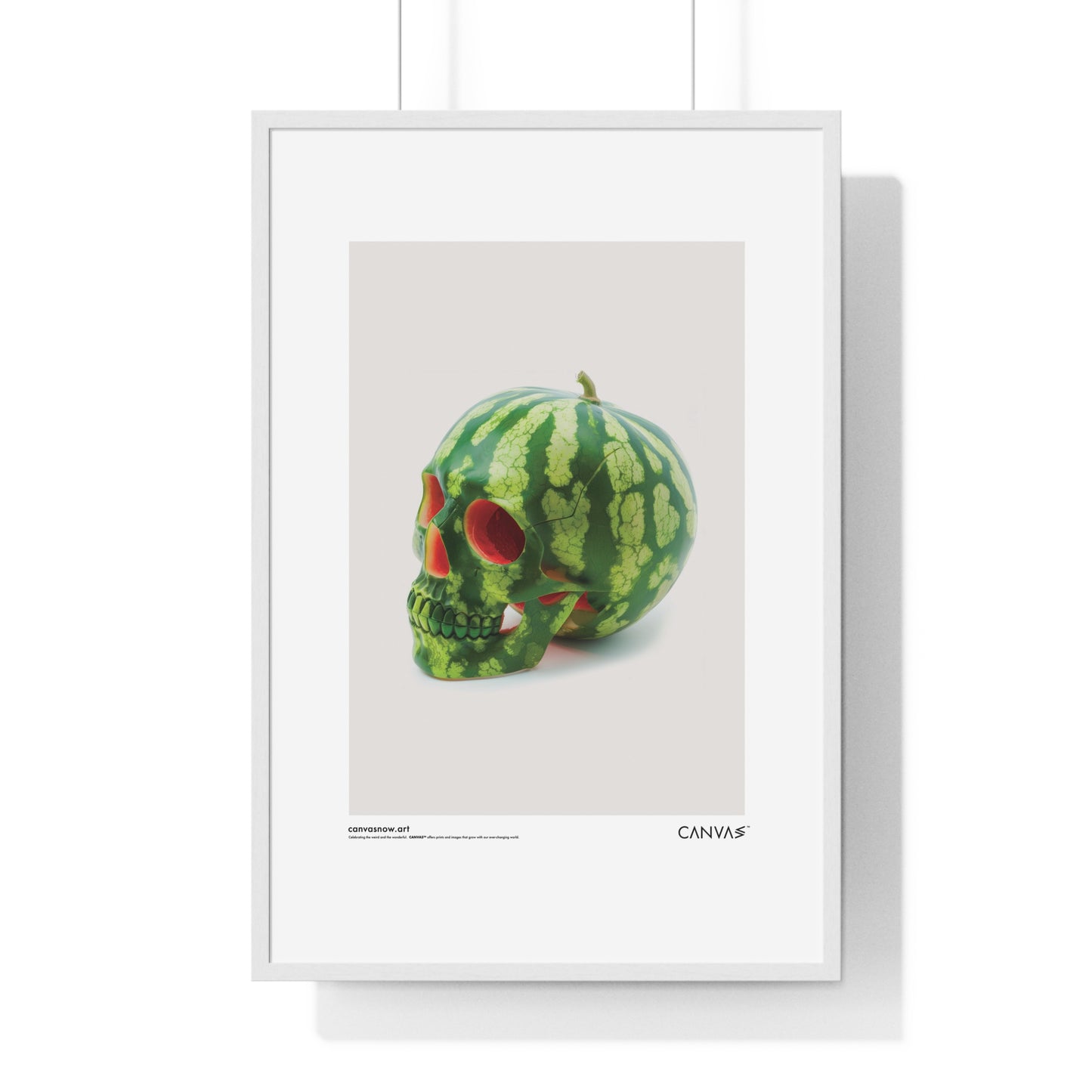 CANVAS™ MELON-SKULL Portrait Framed Poster
