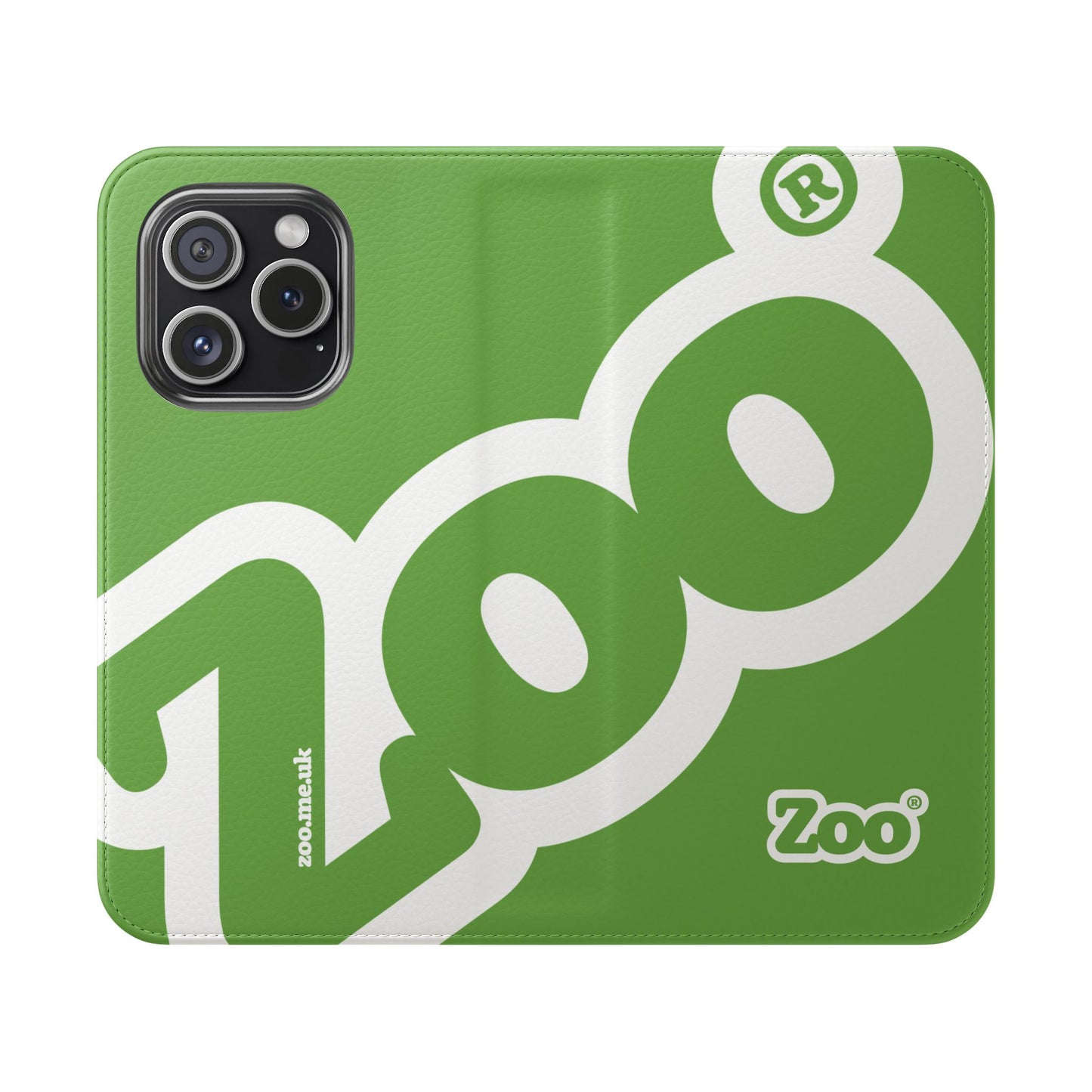Zoo® Light Green Flip Case - Phone Wallet with Card Holder
