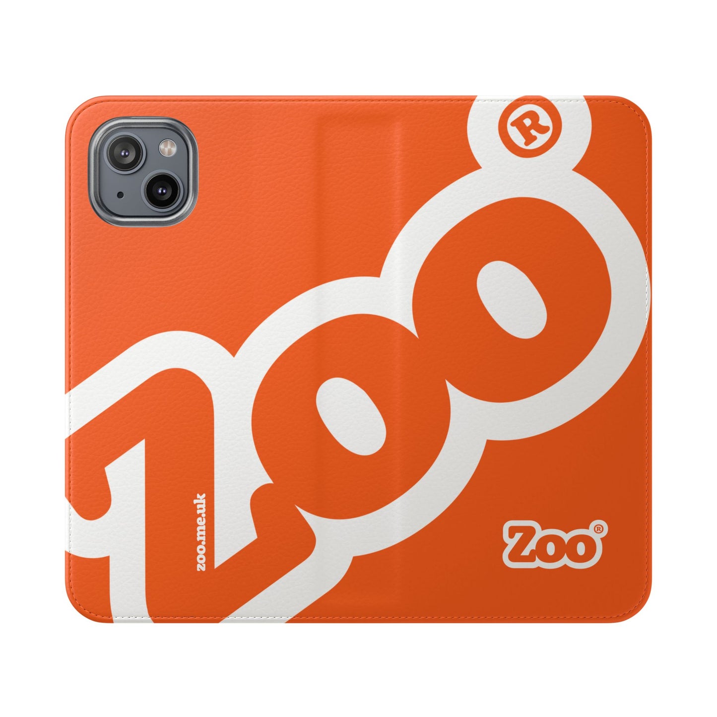 Zoo® Orange Flip Case - Phone Wallet with Card Holder