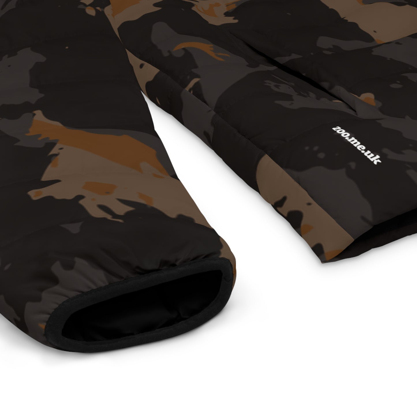 Zoo® Black & Brown Camo - Unisex Puffer Jacket
