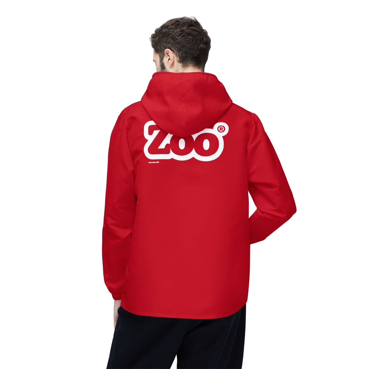 Zoo® Dark Red - Unisex Windbreaker Jacket