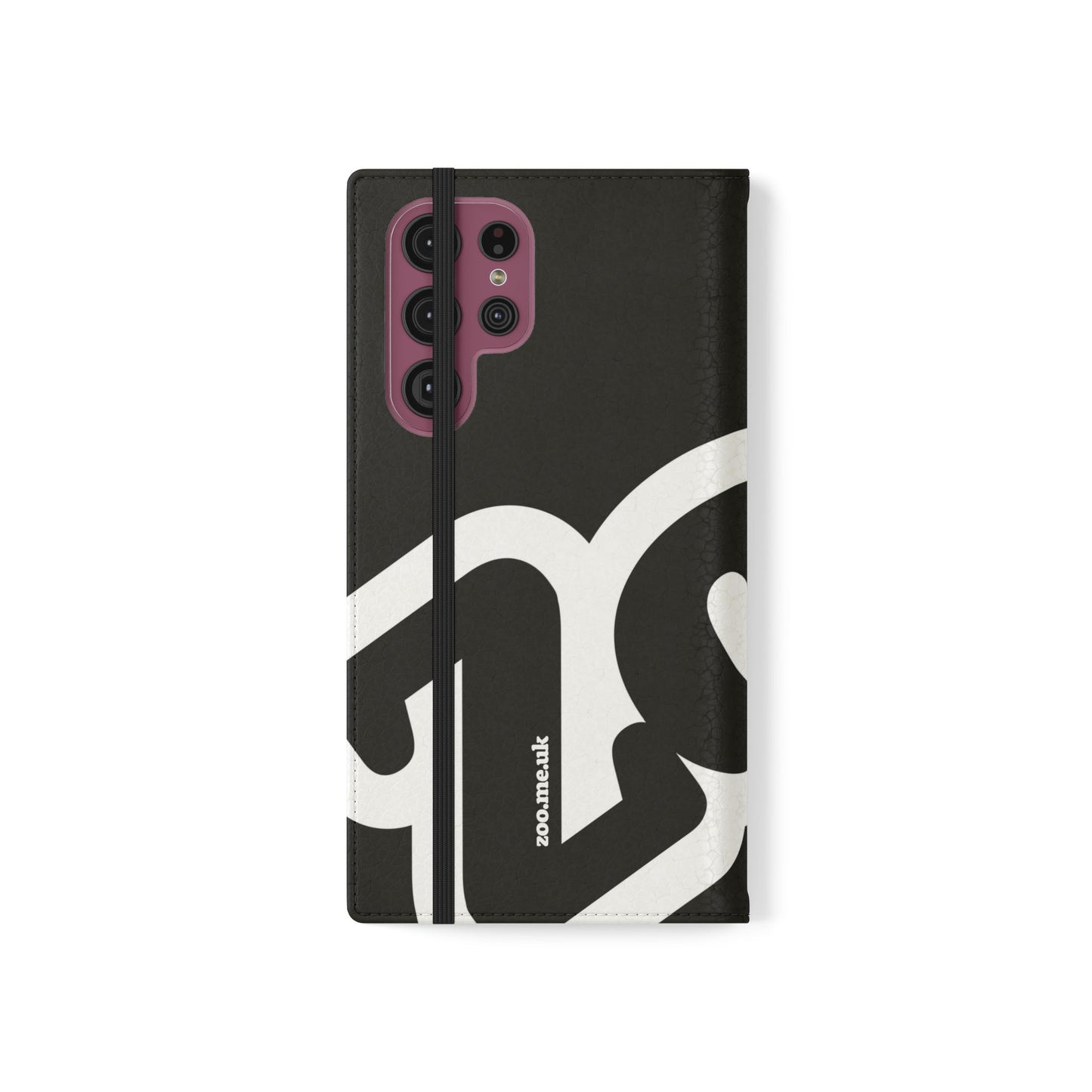 Zoo® Black Flip Case - Phone Wallet with Card Holder