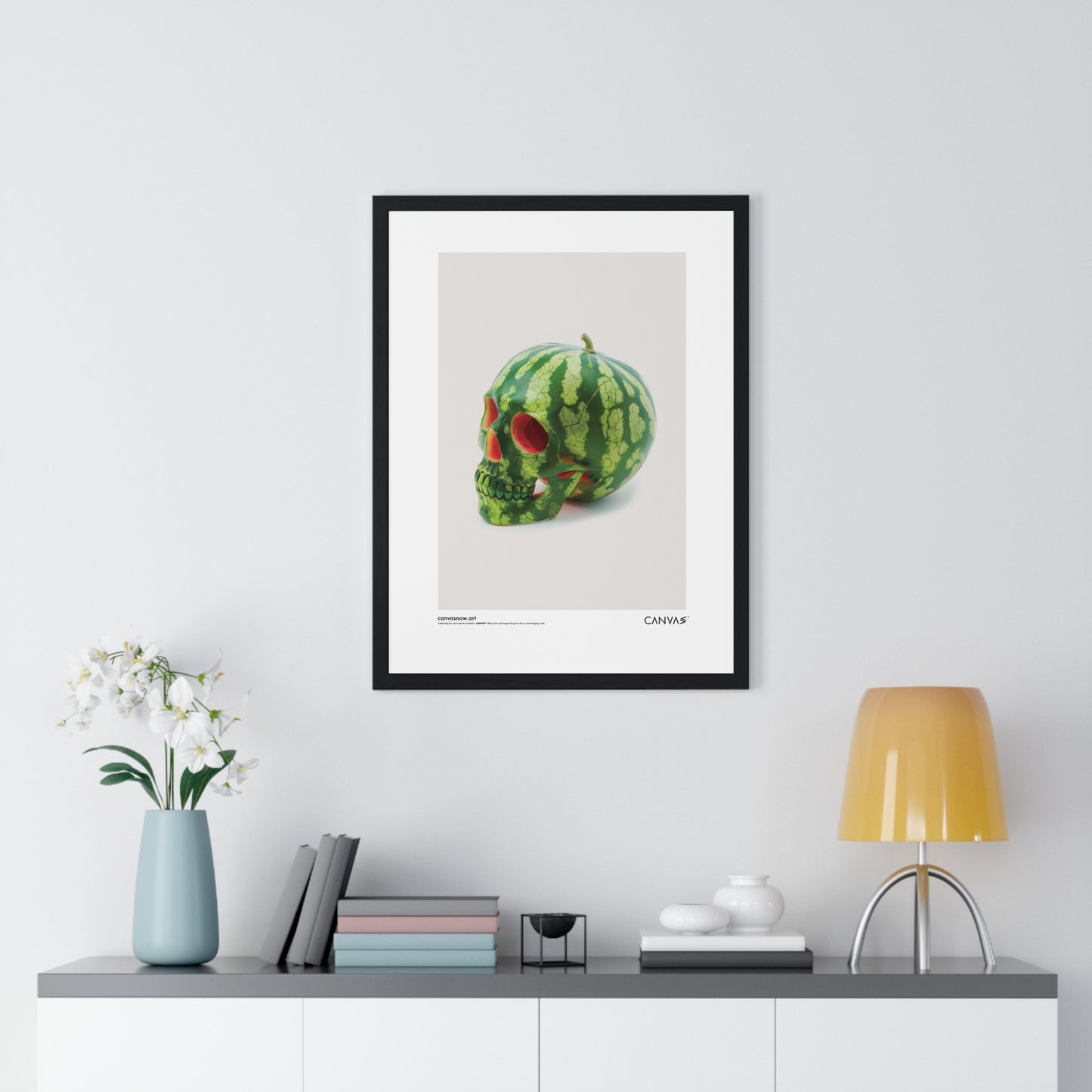 CANVAS™ MELON-SKULL Portrait Framed Poster
