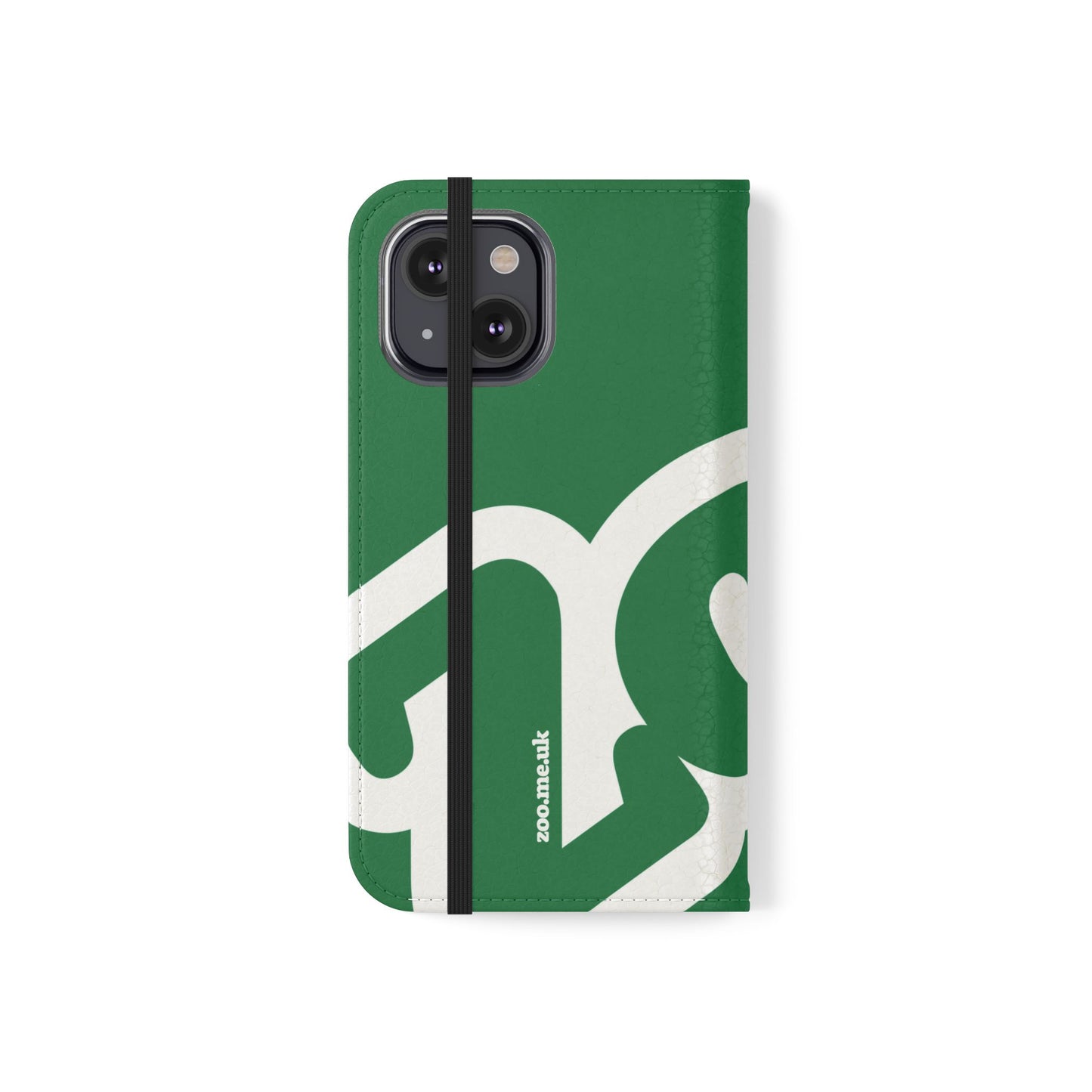 Zoo® Dark Green Flip Case - Phone Wallet with Card Holder