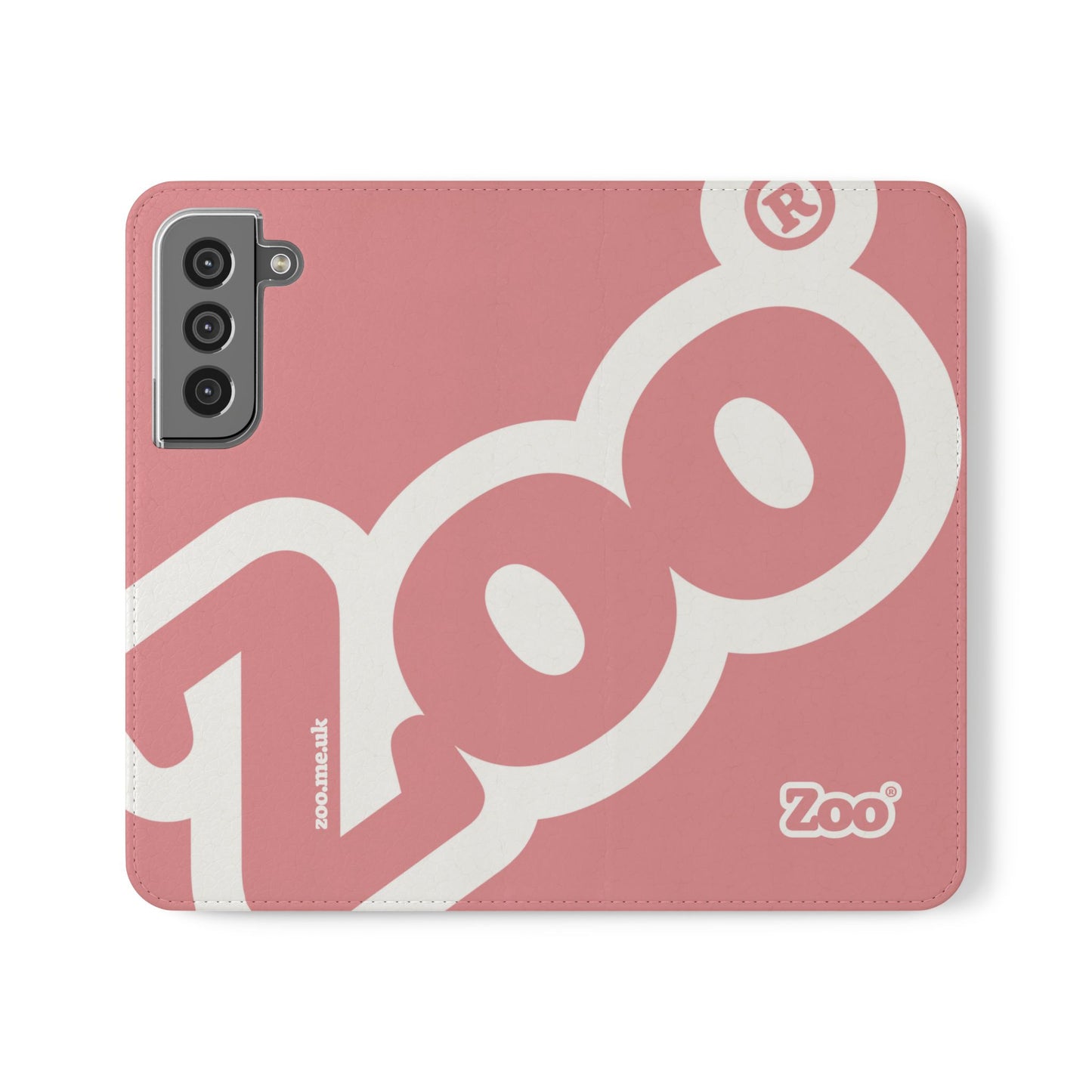 Zoo® Rose Pink Flip Case - Phone Wallet with Card Holder