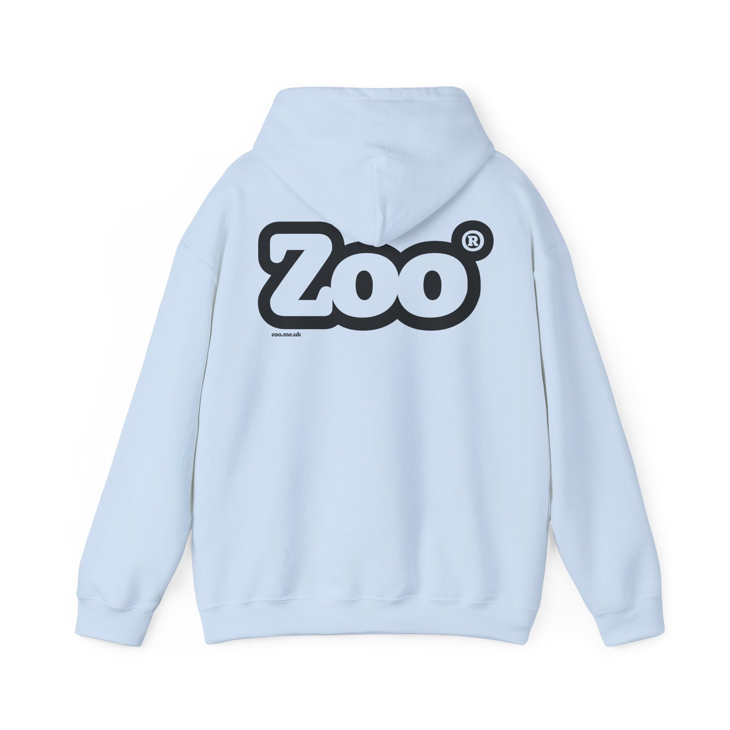 Zoo® Black Logo on Pale Blue - Unisex Heavy Blend™ Hoodie
