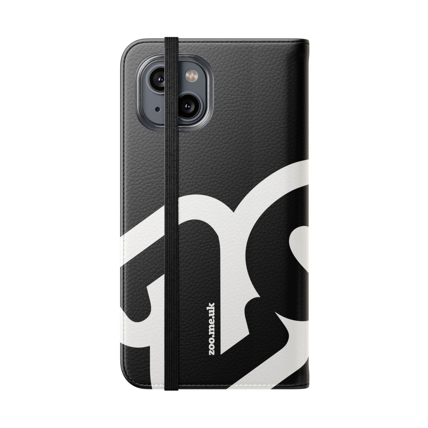 Zoo® Black Flip Case - Phone Wallet with Card Holder