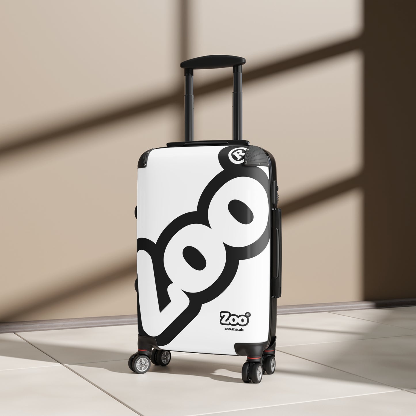 Zoo® Black on White Suitcase