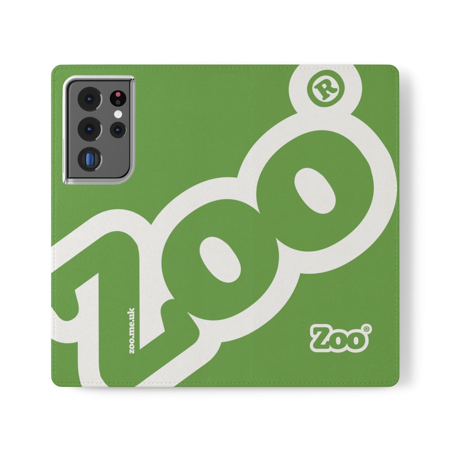 Zoo® Light Green Flip Case - Phone Wallet with Card Holder