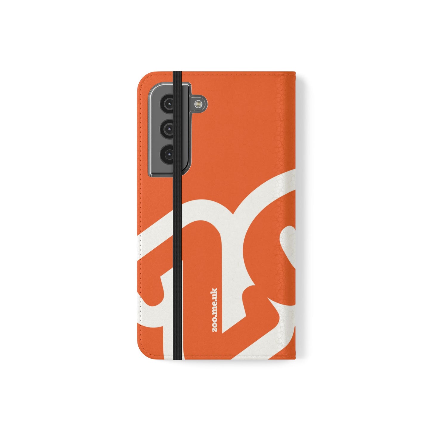 Zoo® Orange Flip Case - Phone Wallet with Card Holder