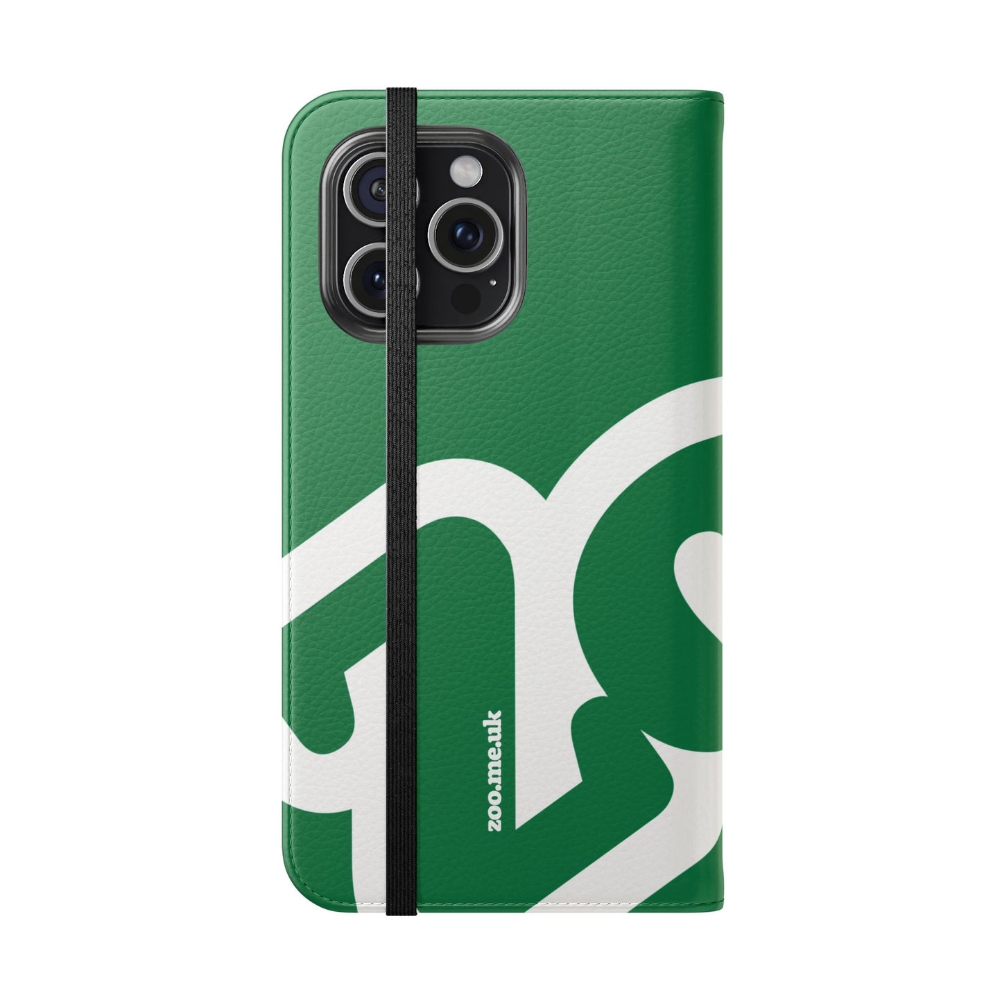 Zoo® Dark Green Flip Case - Phone Wallet with Card Holder