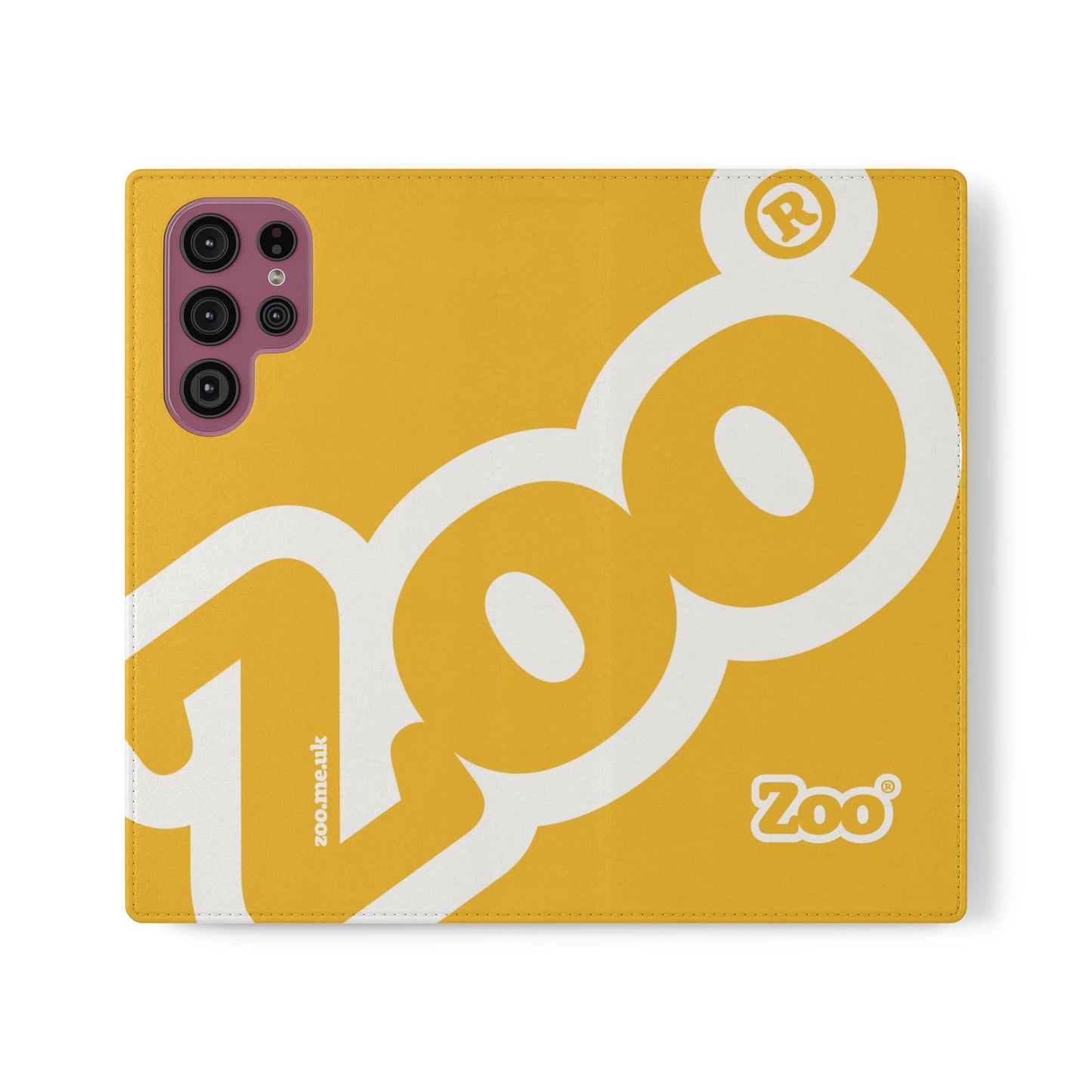 Zoo® Yellow Flip Case - Phone Wallet with Card Holder