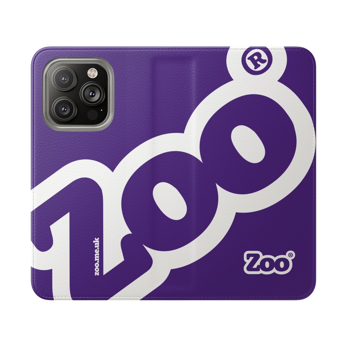 Zoo® Purple Flip Case - Phone Wallet with Card Holder