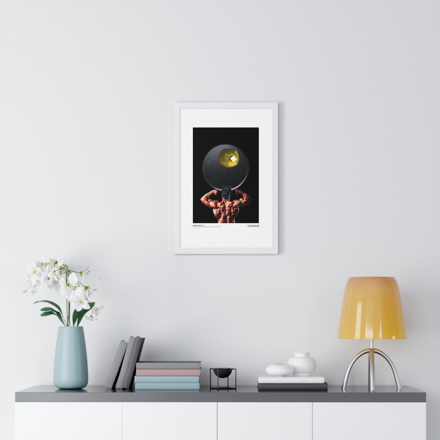 CANVAS™ UNDER-A-TEFLON-SKY Portrait Framed Poster